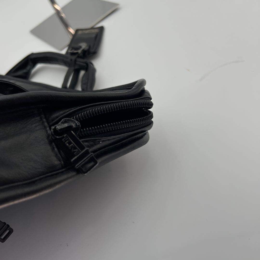 Tumi 907D3 Genuine Leather Briefcase Black A4 Business Bag Zipper Men 39cm