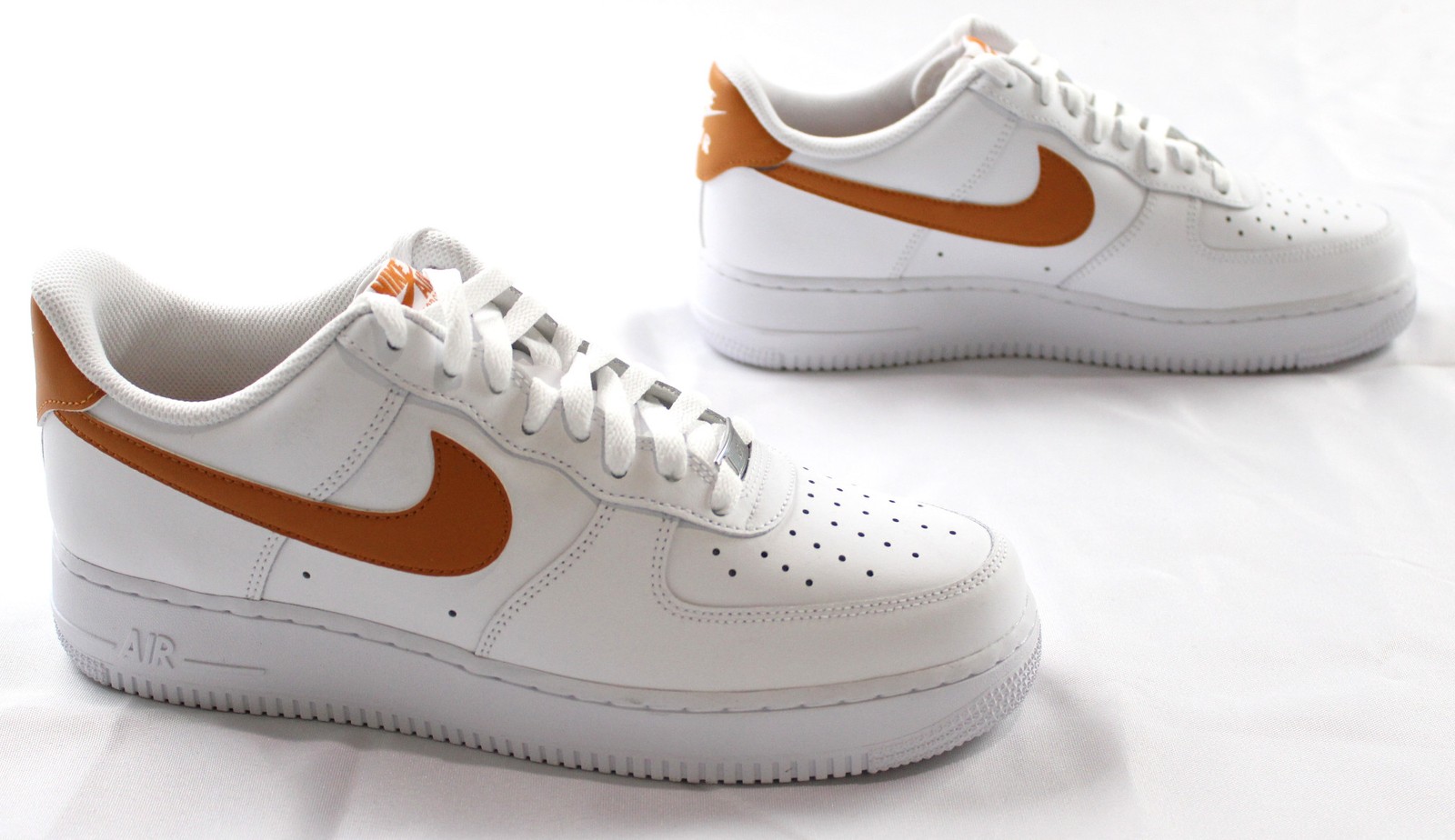 Nike Men’s Air Force 1 ’07 Low Sneakers CD4 White/Monarch FJ4146-115 Size US:10