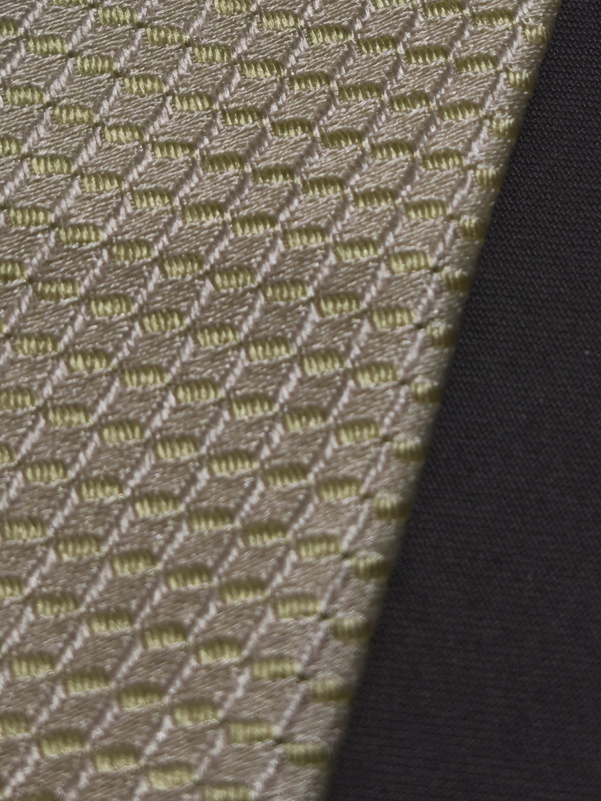 Valentino – Solid Yellow Honeycomb Silk Tie Made in Italy