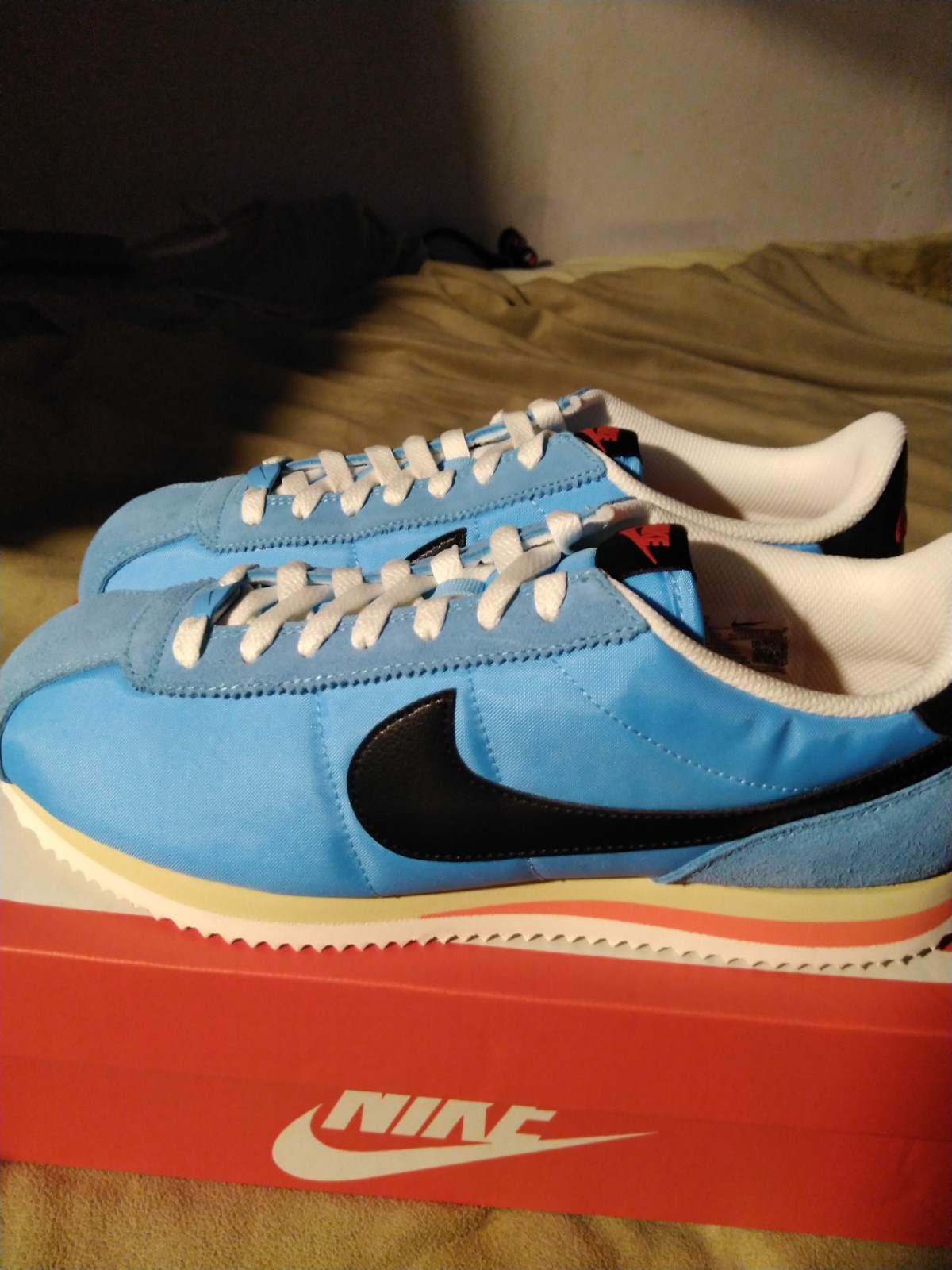 Nike Cortez TXT Baltic Blue Men’s Low Top Lace-Up Nylon Sneakers HF0263-401 2024