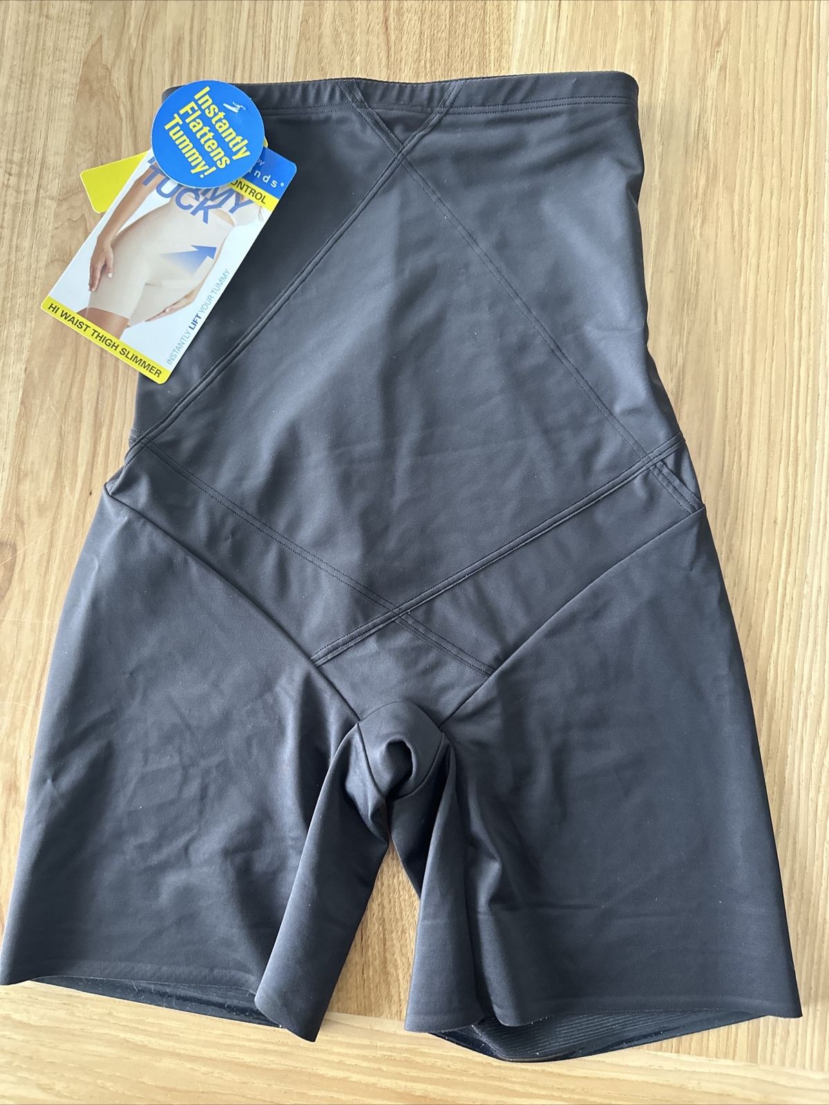 SlimShaper by Miracle Brands Women’s High-Waisted Tummy Tuck Thigh Slimmer –
