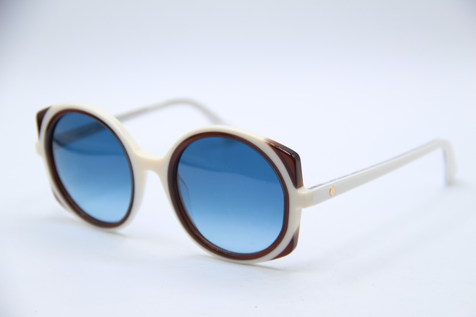 NEW FACE A FACE WONDER 1 COL 2004 WHITE BROWN AUTHENTIC FRAMES SUNGLASSES 51-21