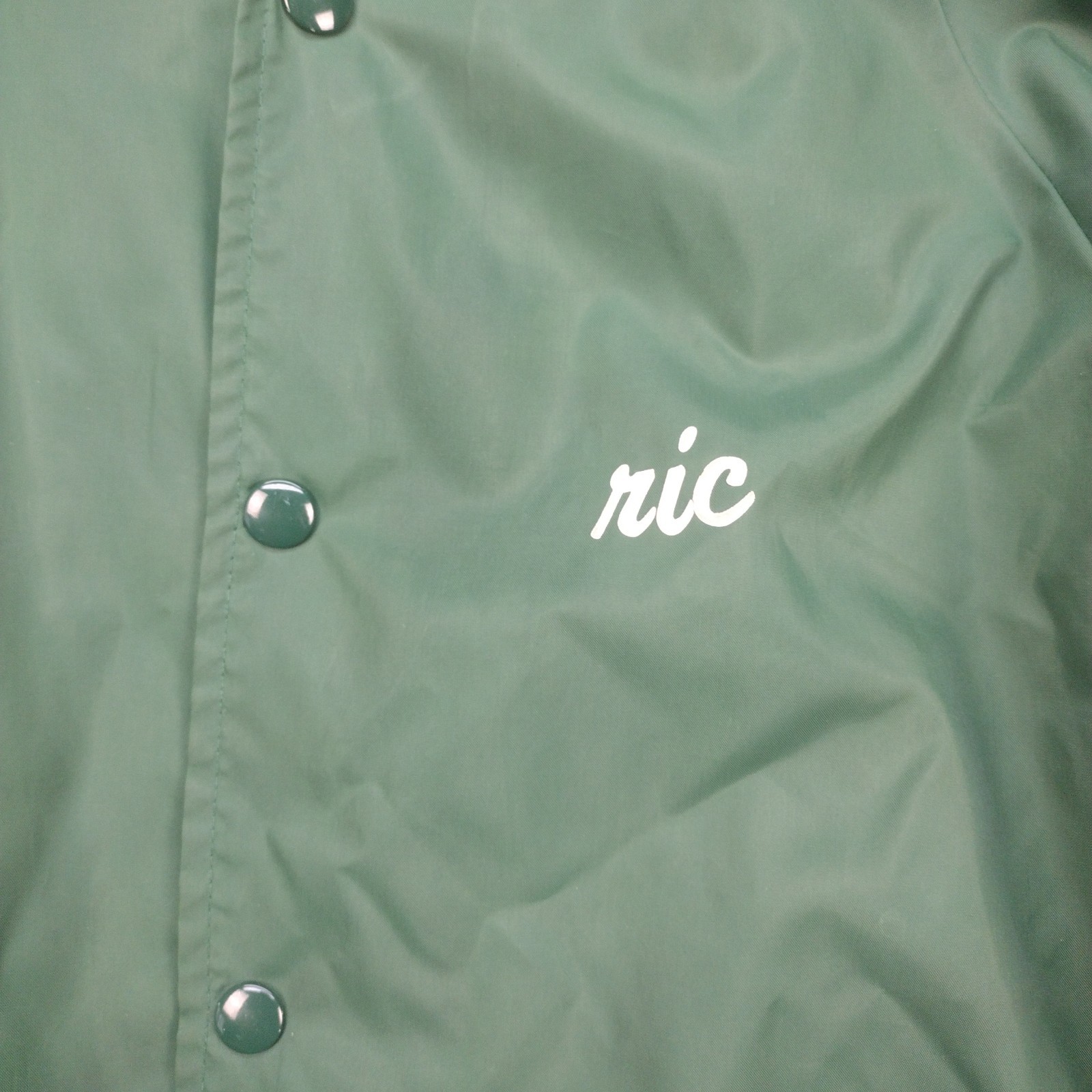 Vintage 80s Hartwell GODZILLA Green Satin Jacket Made In USA Medium 38-40 COOL