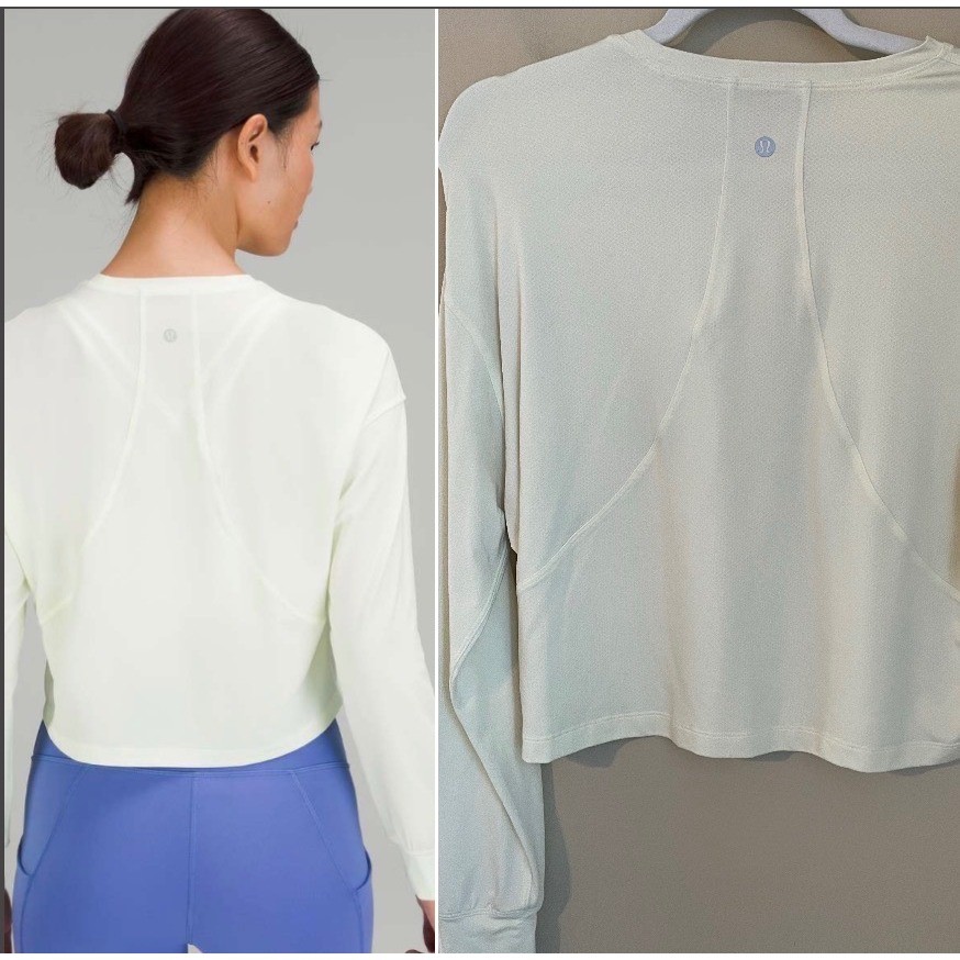 Lululemon Size 12 Abrasion Resistant Training Long Sleeve Performance Top Elixr