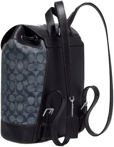 Coach Dempsey Drawstring Backpack In Signature Jacquard Patch And Stripe