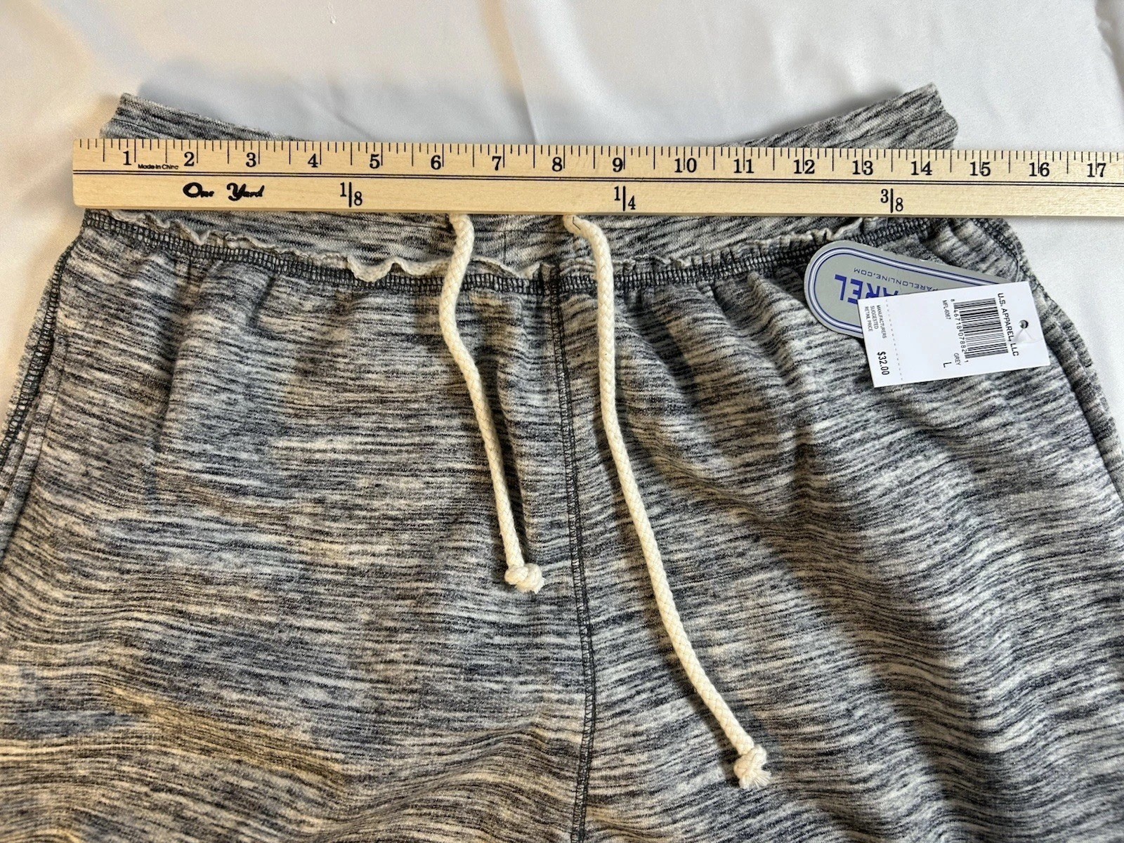 U.S Apparel Men’s Gray Heather Lounge Shorts Hamstrings Size Large NWT Casual