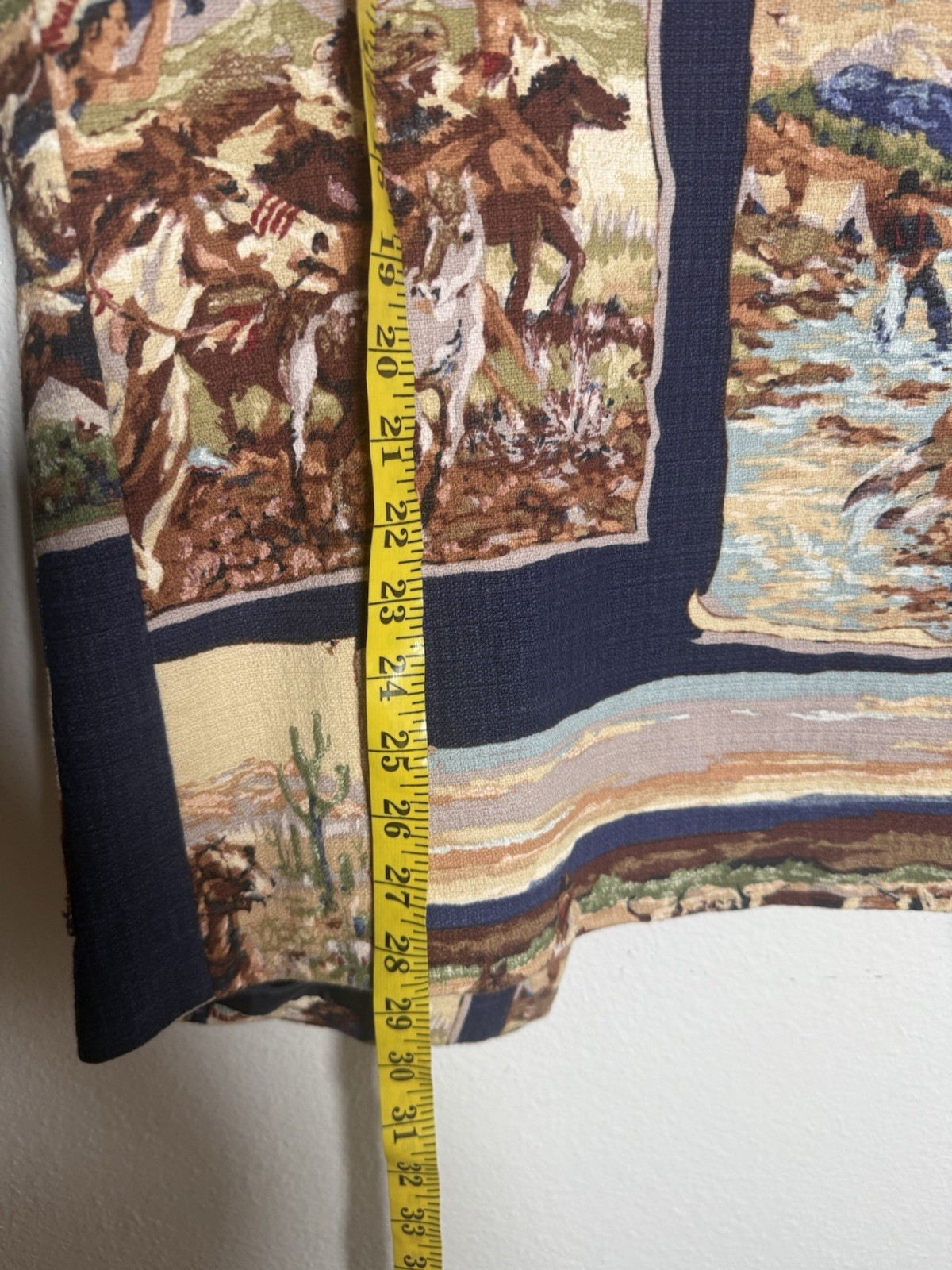 Vintage WRAPS Collection Texas Tapestry Blazer Western Southwestern Size SM