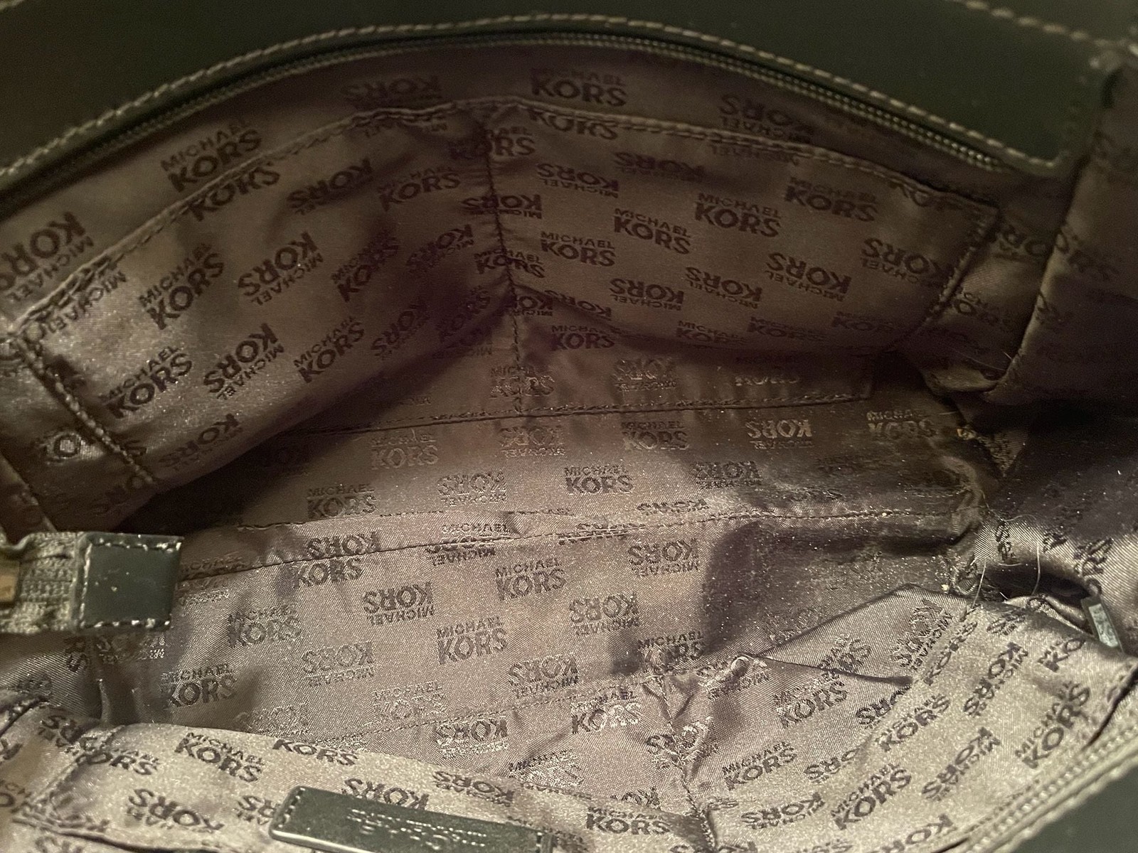 Michael Kors Jet Set Travel Logo Print Chain Shoulder Tote