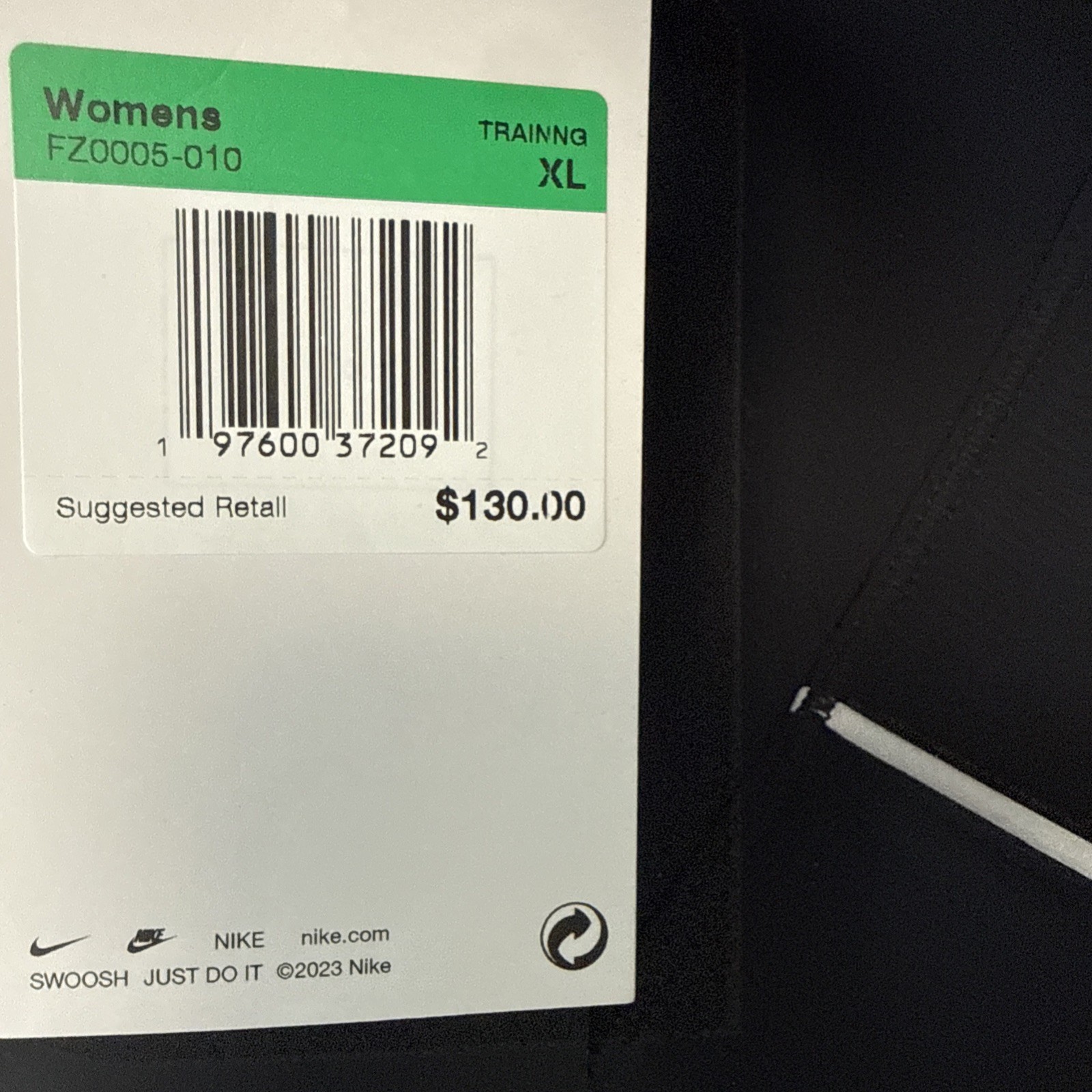 Nike Dri-FIT Go Running Performance Womens XL Black Leggings FZ0005-010 BNWT