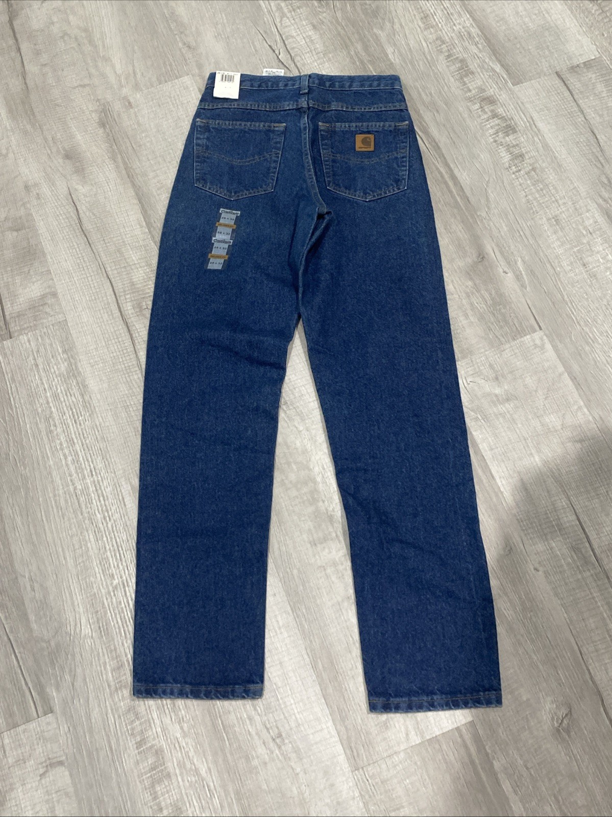 Carhartt B17 DST Relaxed Fit Tapered Leg Jeans Men’s 28 X 32 Dark Stonewash Blue