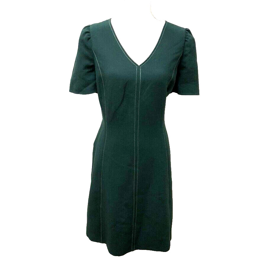 Gal Meets Glam Sheath Dress Womens 16 Green Knee Length Business Career