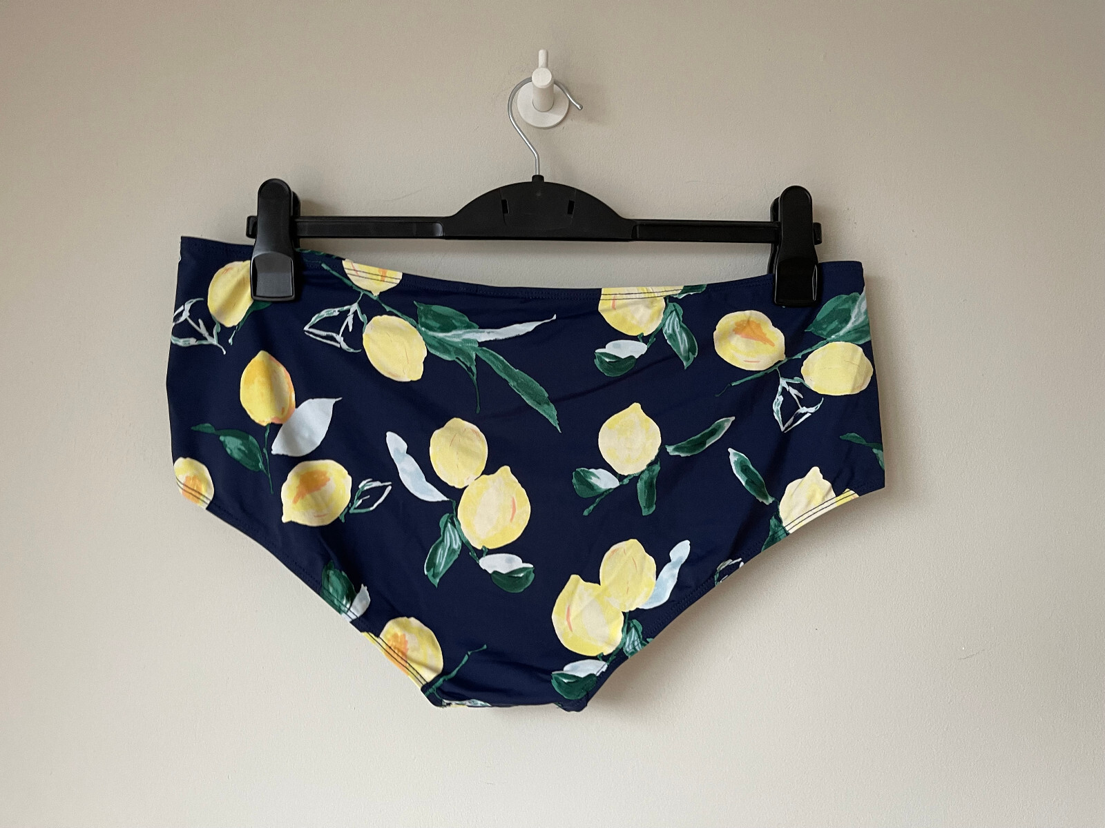 JOULES Bikini Briefs Bottoms Navy Blue Yellow Lemon Citrus Fruit 18 20 💖 NEW