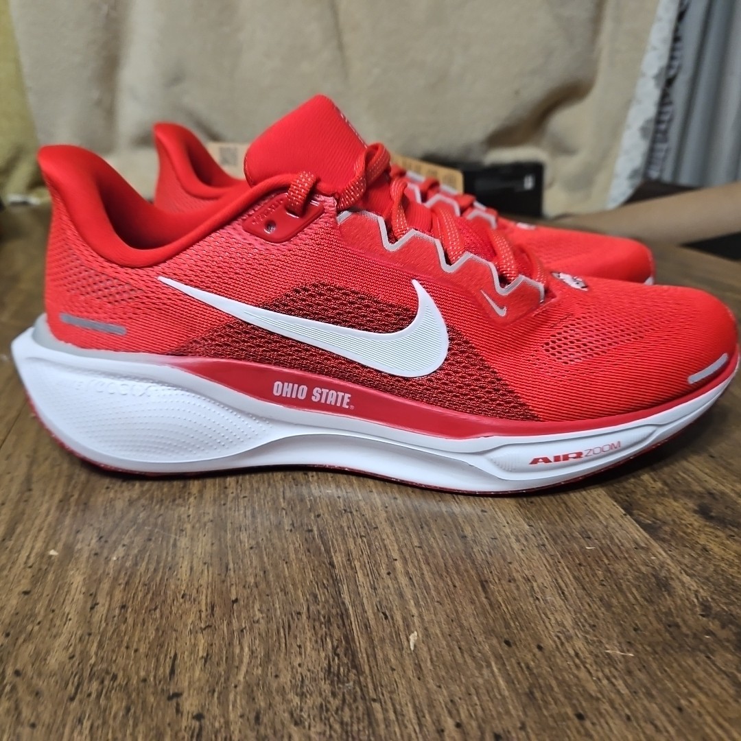 Nike Air Pegasus 41 Ohio State Buckeyes Mens Size 9 Running Shoes FZ5135-600 NEW