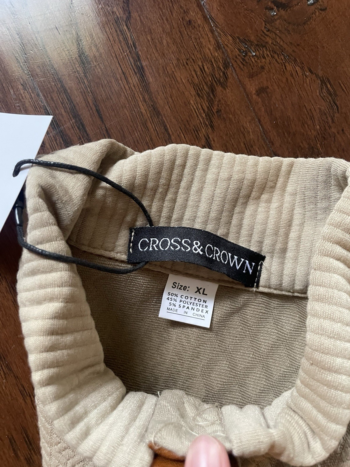 Cross And Crown Pullover Sweater NWT beige