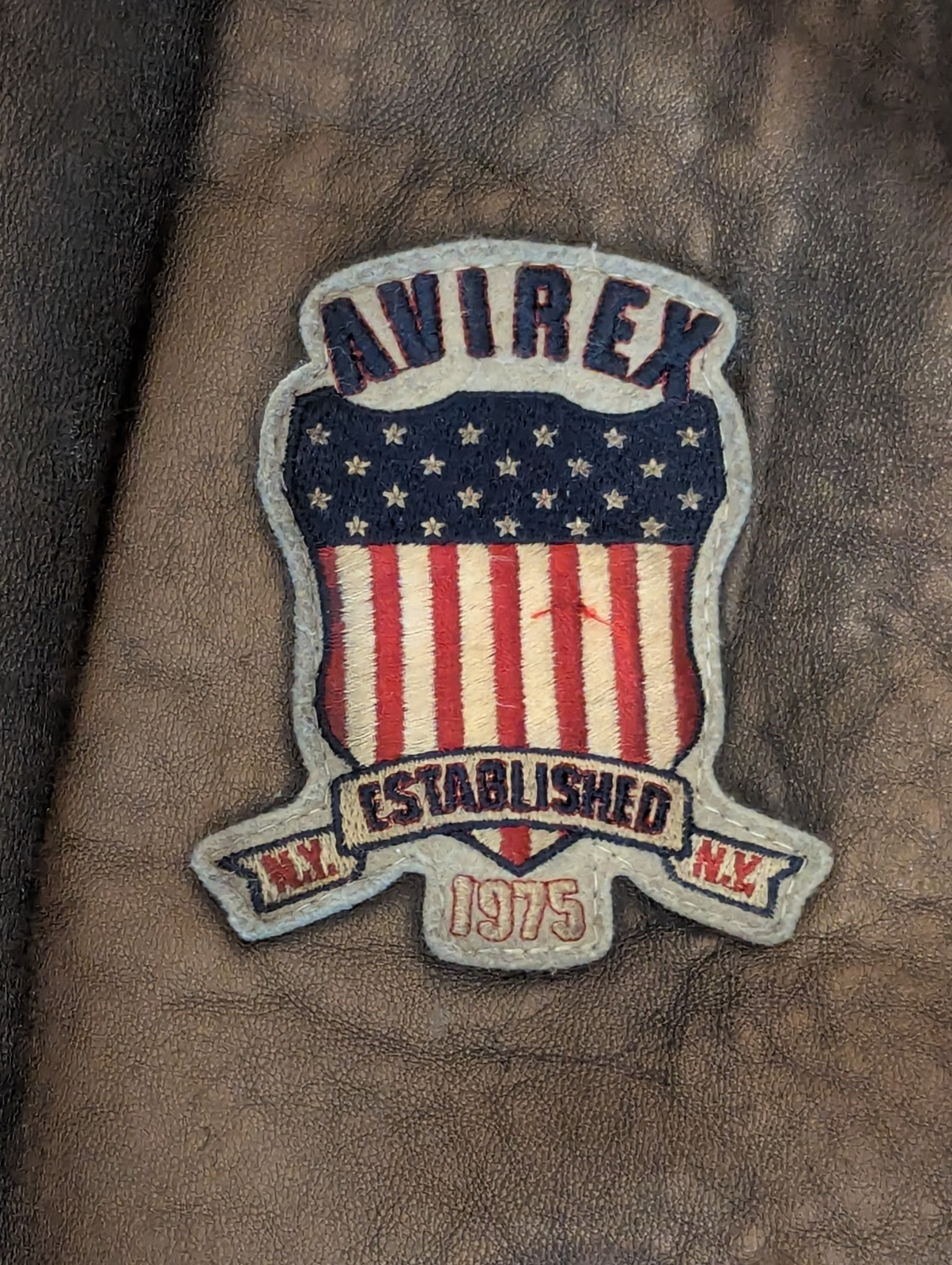 90s AVIREX ICON VTG USA ‘ALL AMERICAN’ USA LEATHER JACKET VARSITY – XXL