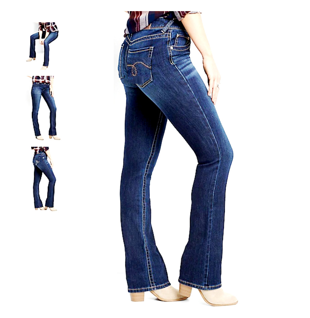 CLASH / Wax Jeans Junior WOMENS Denim Stretch Bootcut & Skinny JEANS Pants