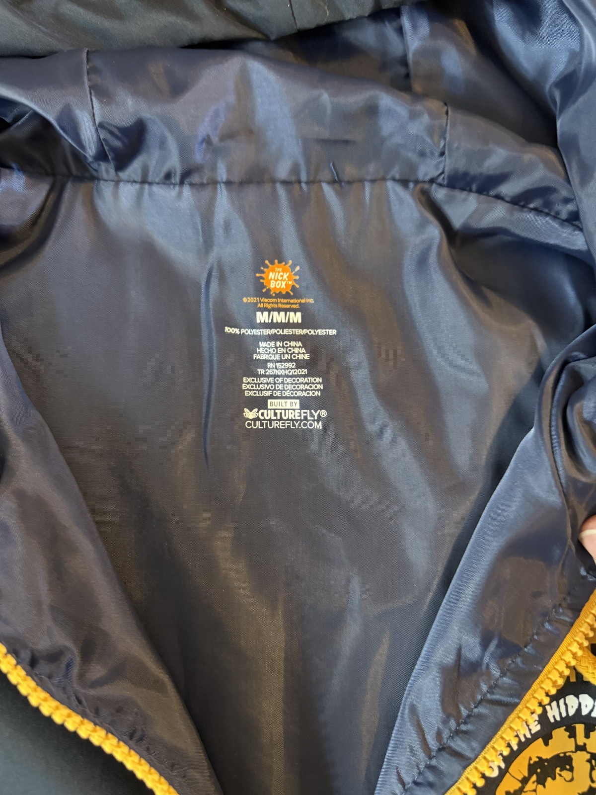 Nickelodeon Legends Of The Hidden Temple Pullover Zip Windbreaker Nick Box M