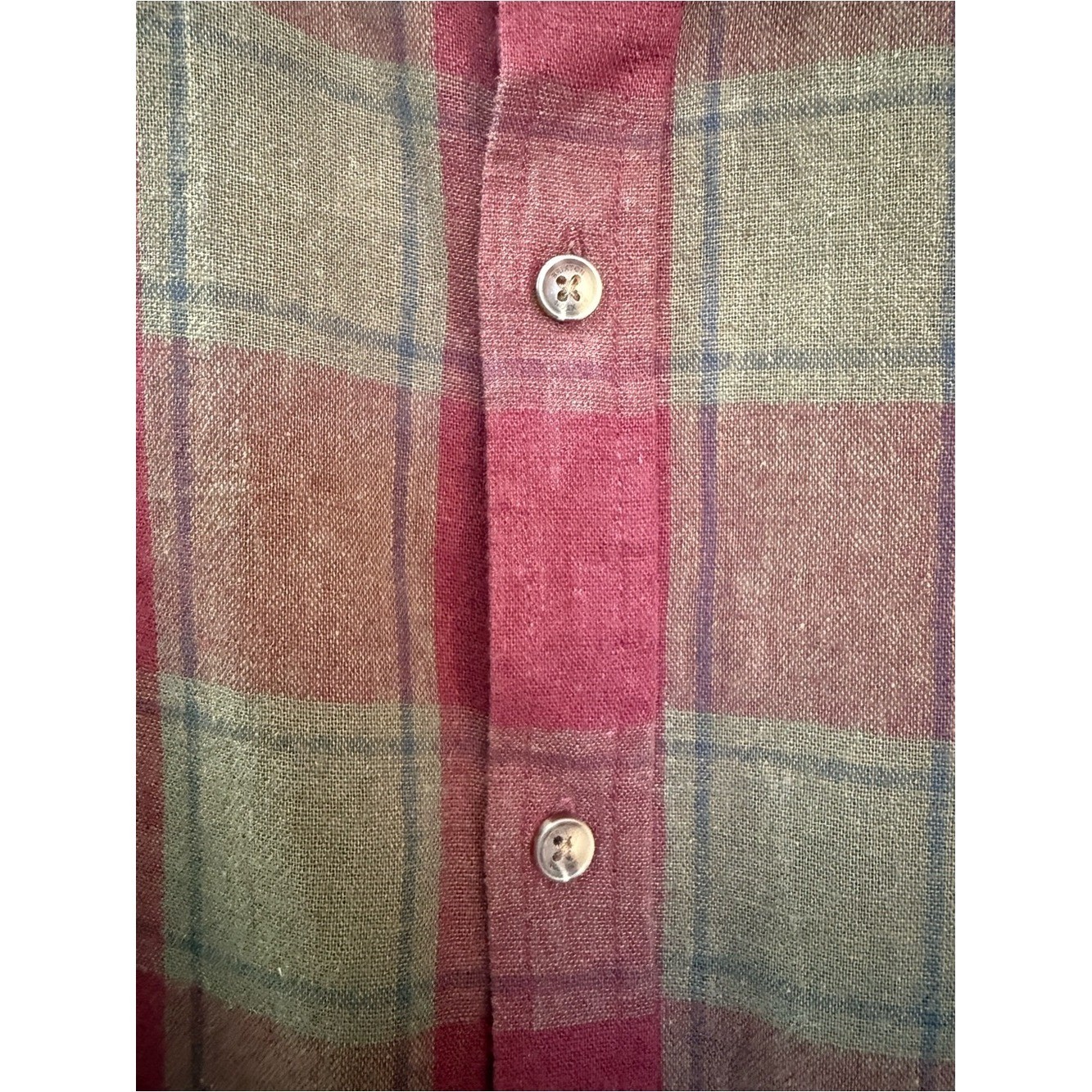 Brixton | Cru Linen Blend Plaid Shirt | XXL | NWT