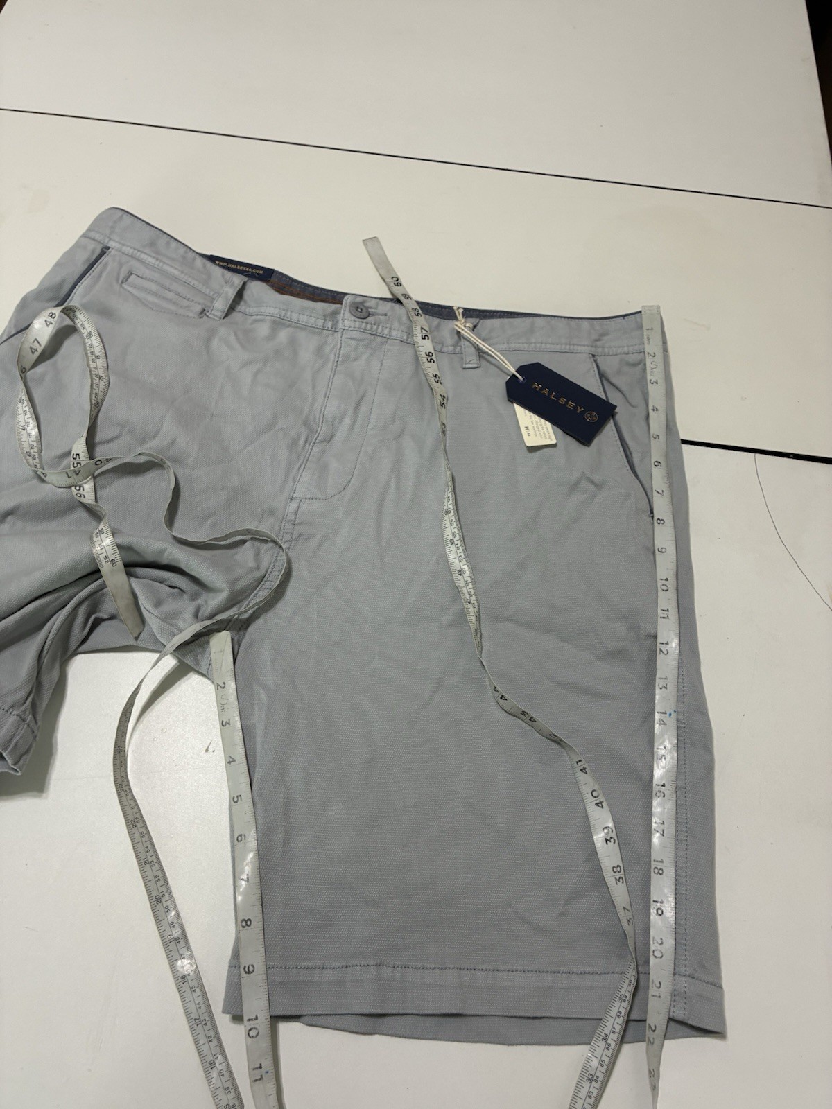 Halsey 44 Sport Shorts 42 Blu Slate Theodore Honey Comb Stretch Chino 10″ Inseam