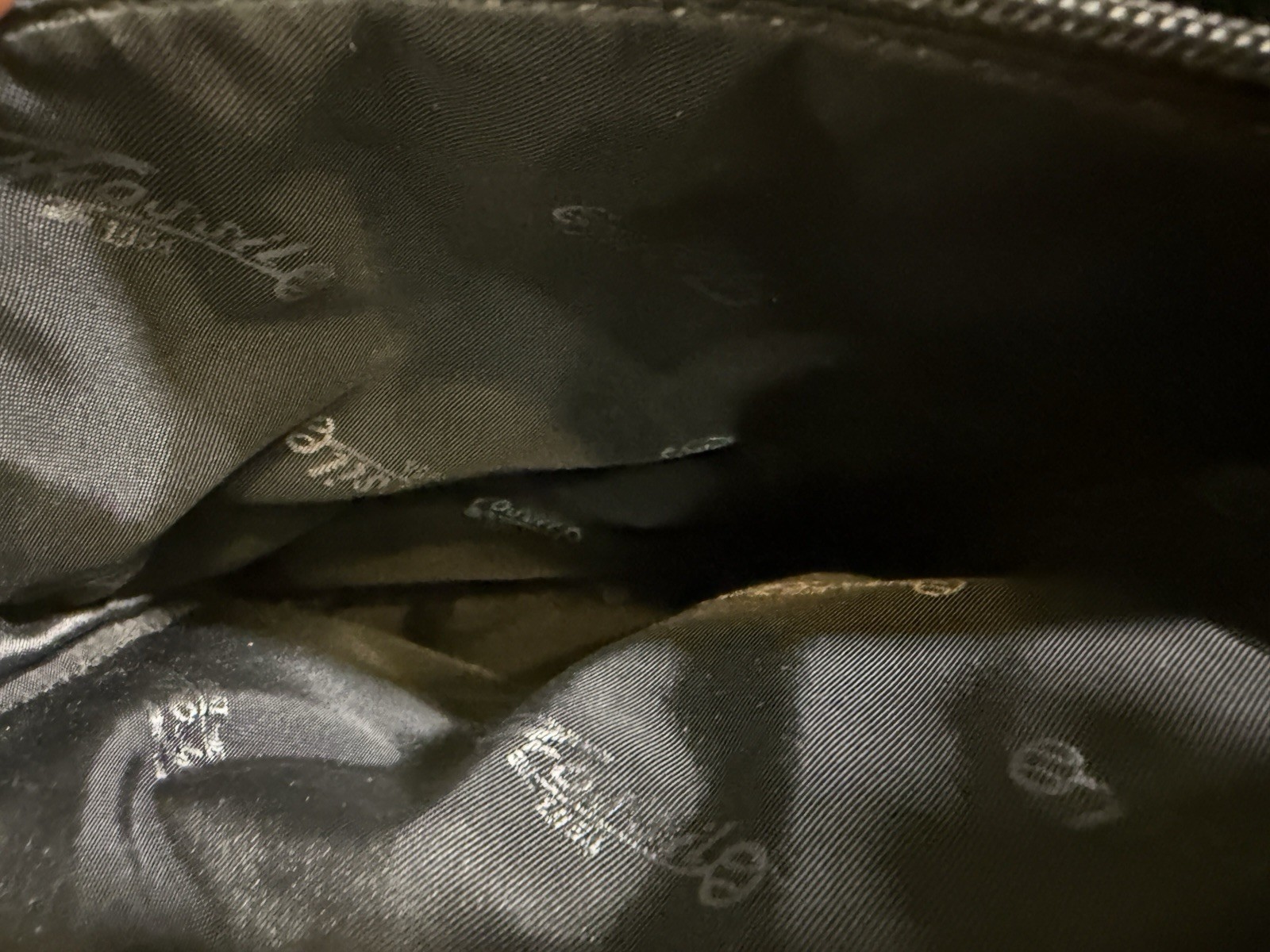 Fossil Vintage Black Leather Crossbody Bag Organizer Purse Shoulder Bag 75082