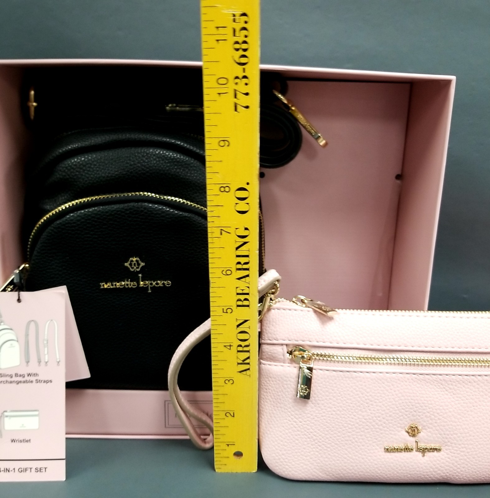 NEW WITH TAGS Nanette Lepore 4 In 1 Sling Backpack & Wristlet Gift Set