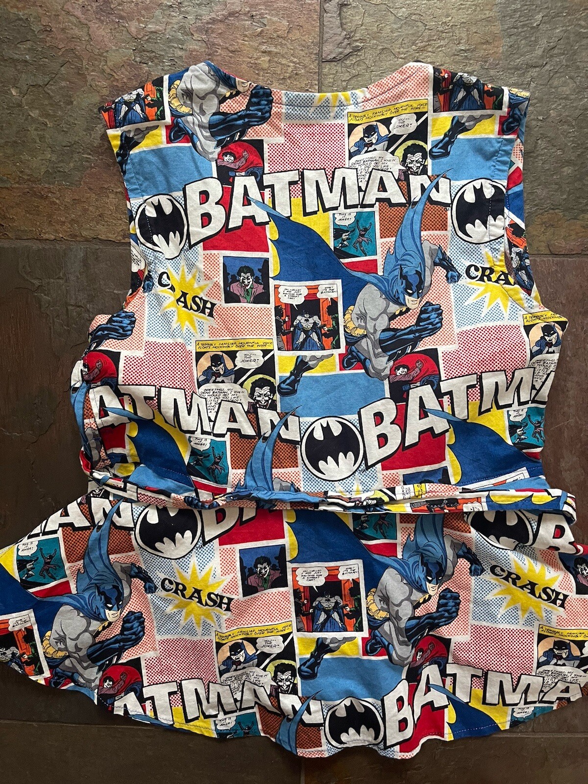 Batman Wrap Top Women Blouse Homemade No Size Fits Like Small. Comic Hero Comic