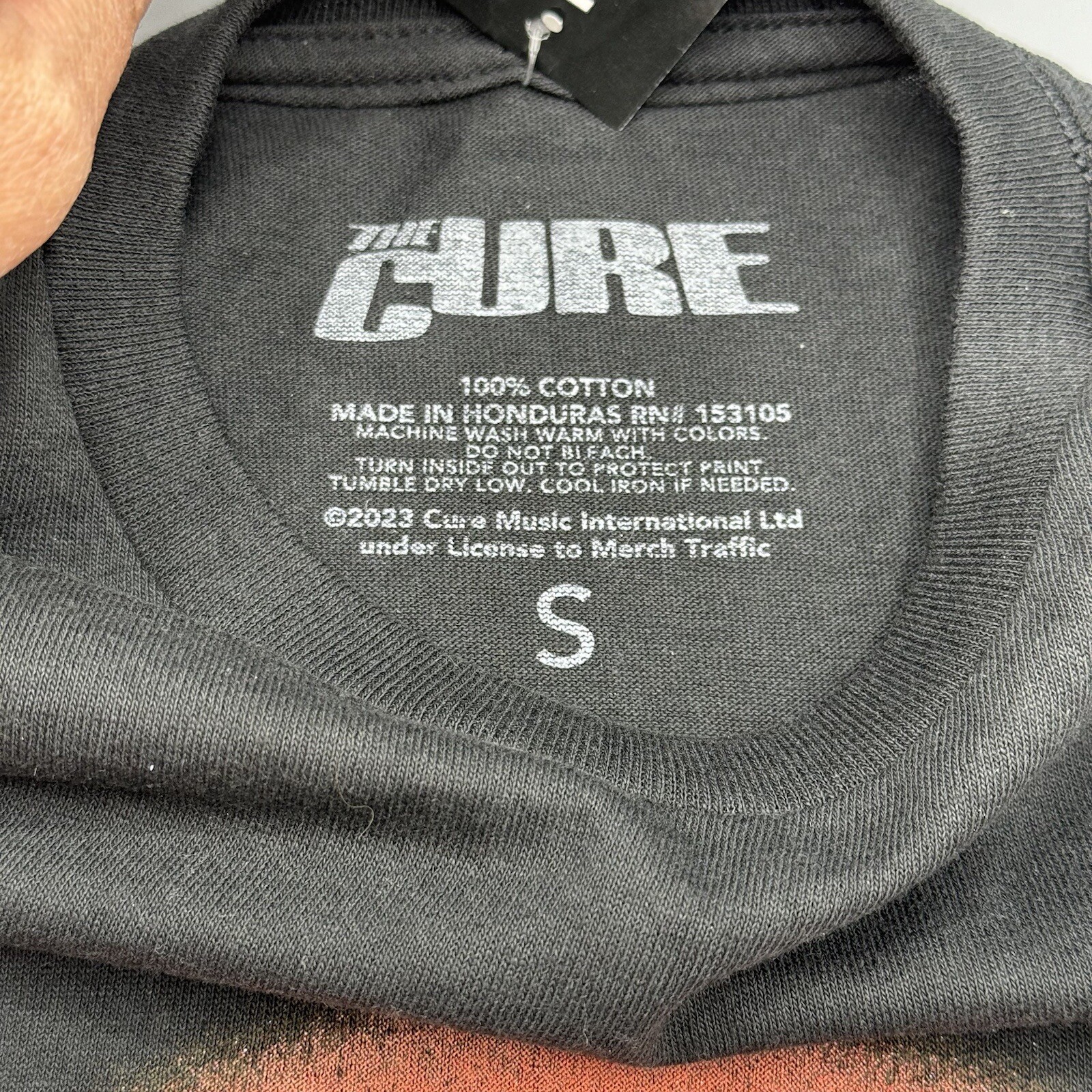 The Cure Band T-Shirt Robert Smith Portrait Size SMALL New