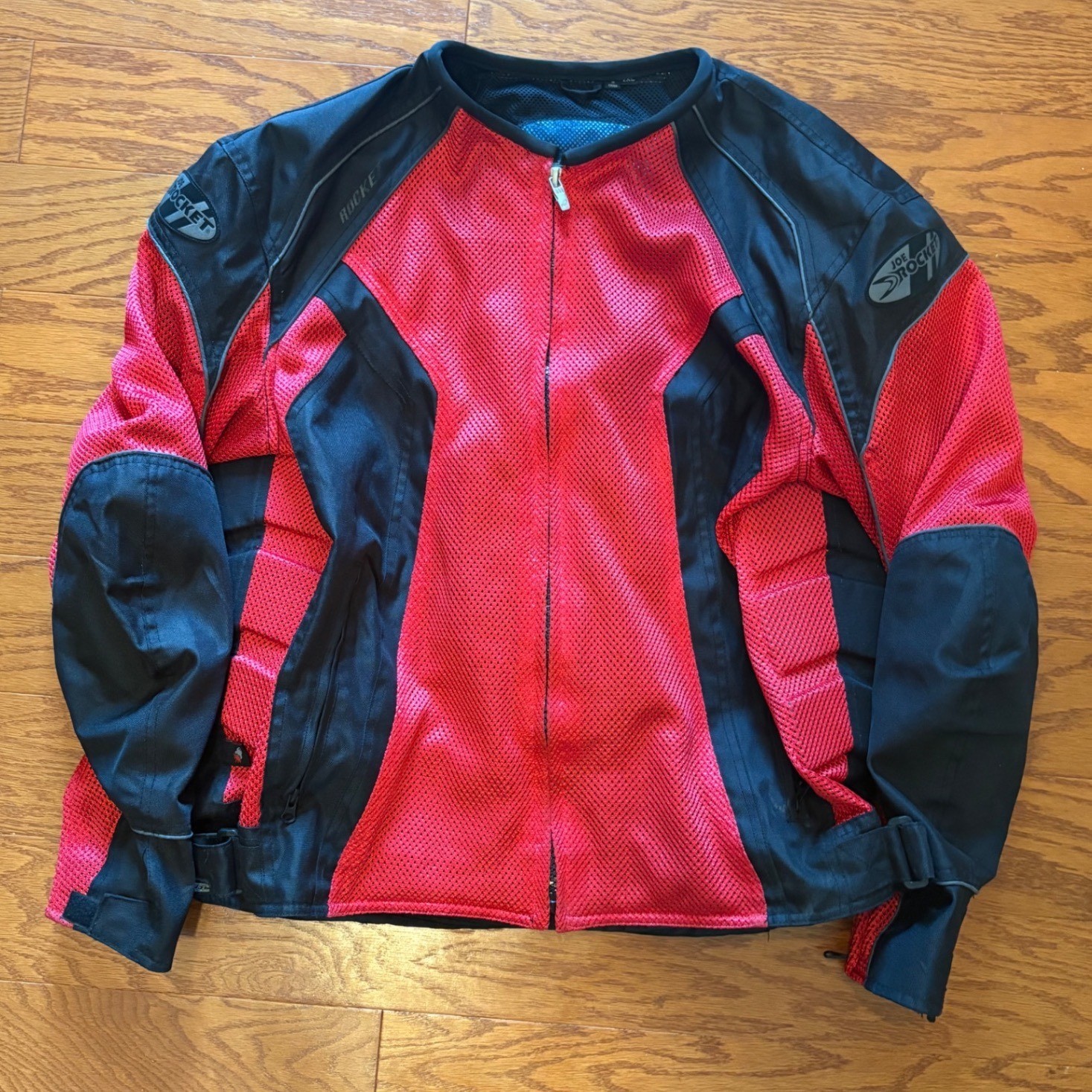 Joe Rocket Phoenix Mesh Motorcycle Jacket Red Black Armored Mens 2XL