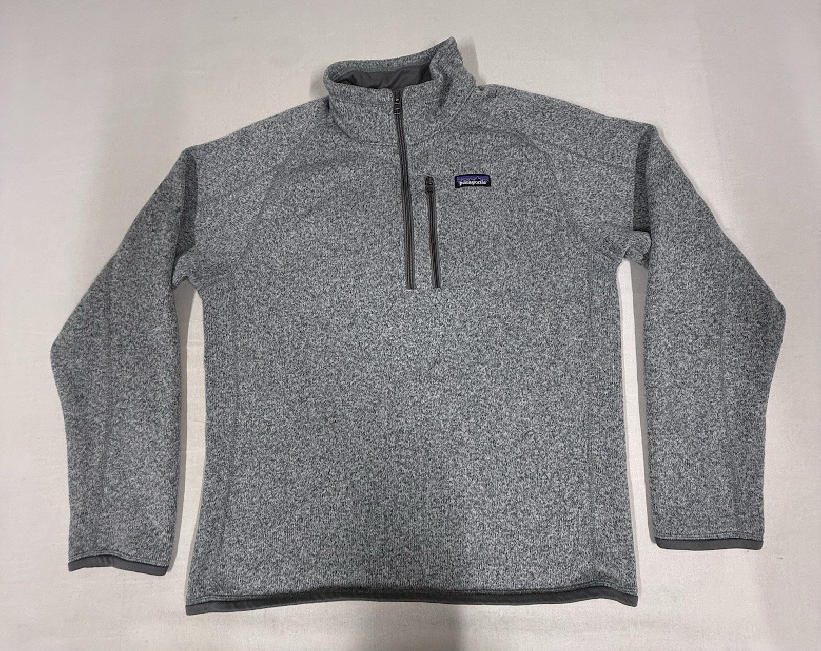 Patagonia Better Sweater 1/4-Zip Grey Size Mens M Pullover Jumper Fleece KE16
