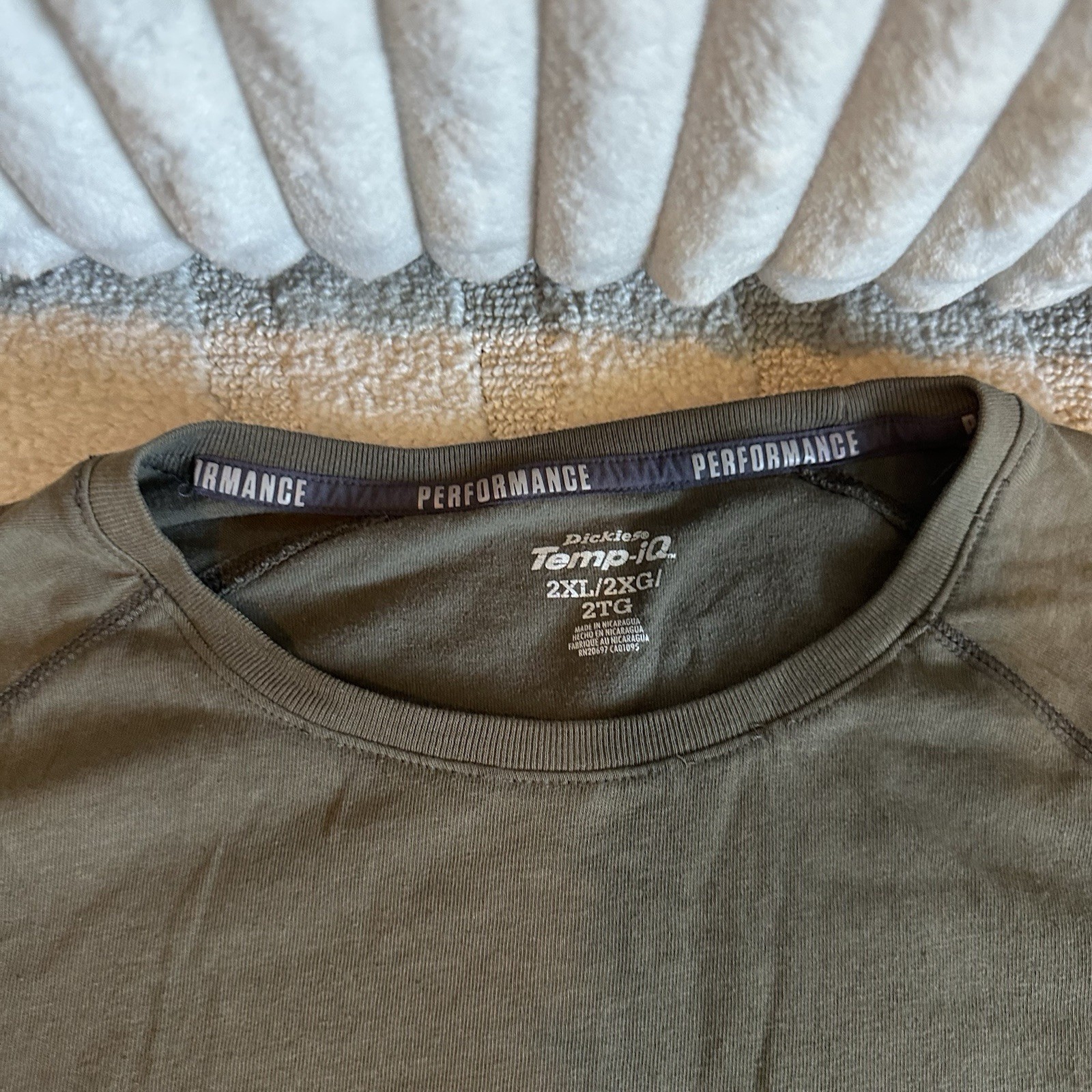 Dickies Men’s Temp IQ Performance Short Sleeve Pocket T Shirt Work Size 2XL