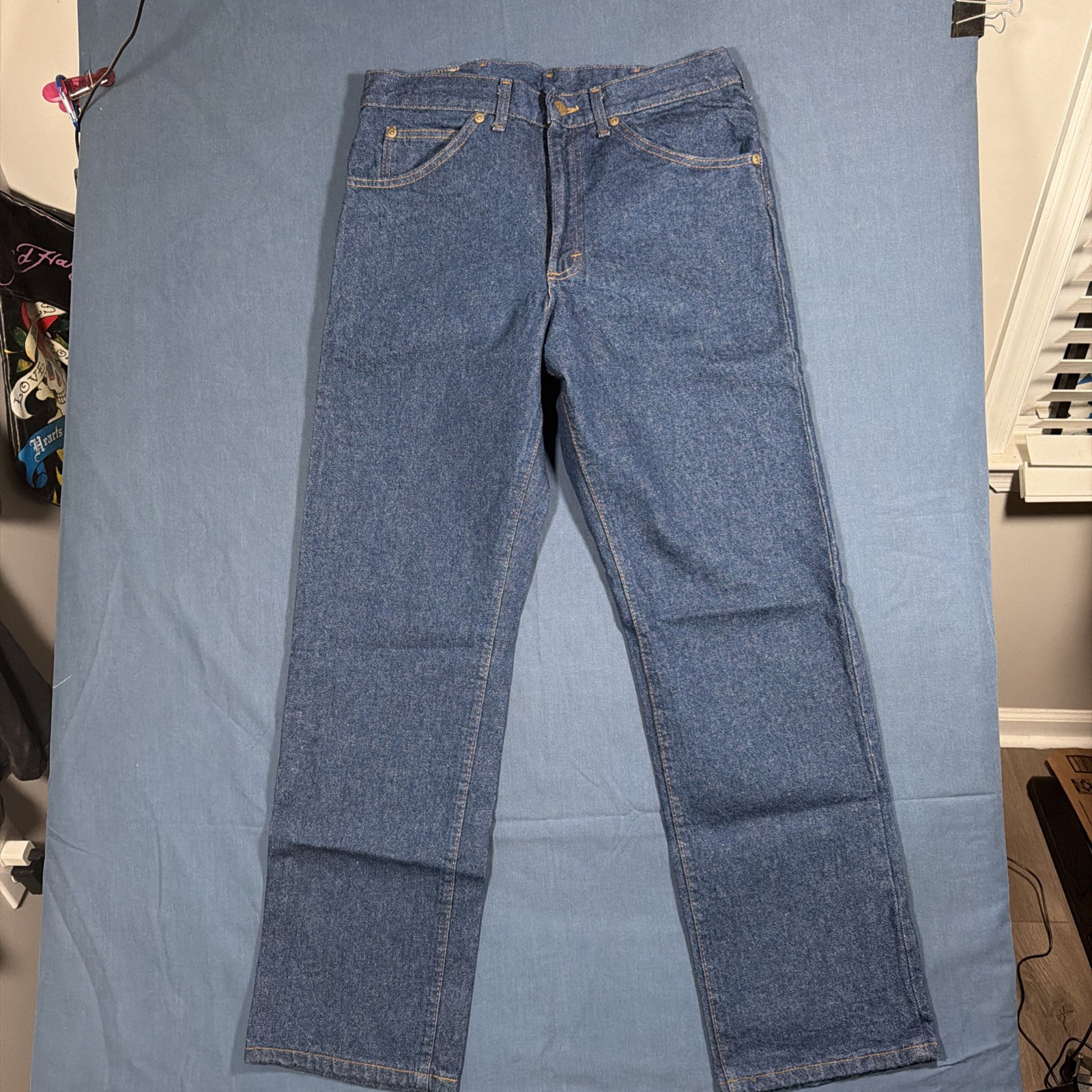 Vintage Lee Riders Jeans Union Made In USA 32×30 Blue Denim NWT Deadstock Cowboy