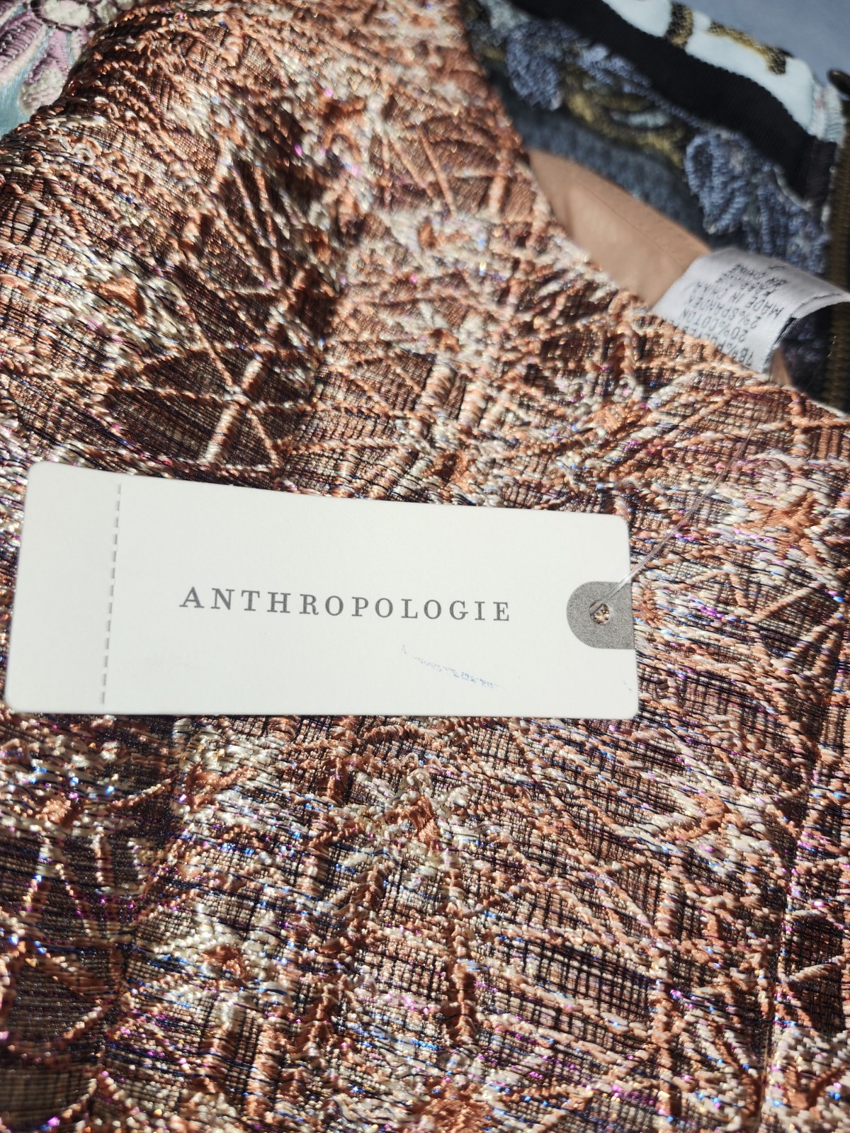 Byron Lars x Anthropologie “Bequile” patchwork dress Size 0 Stained Read