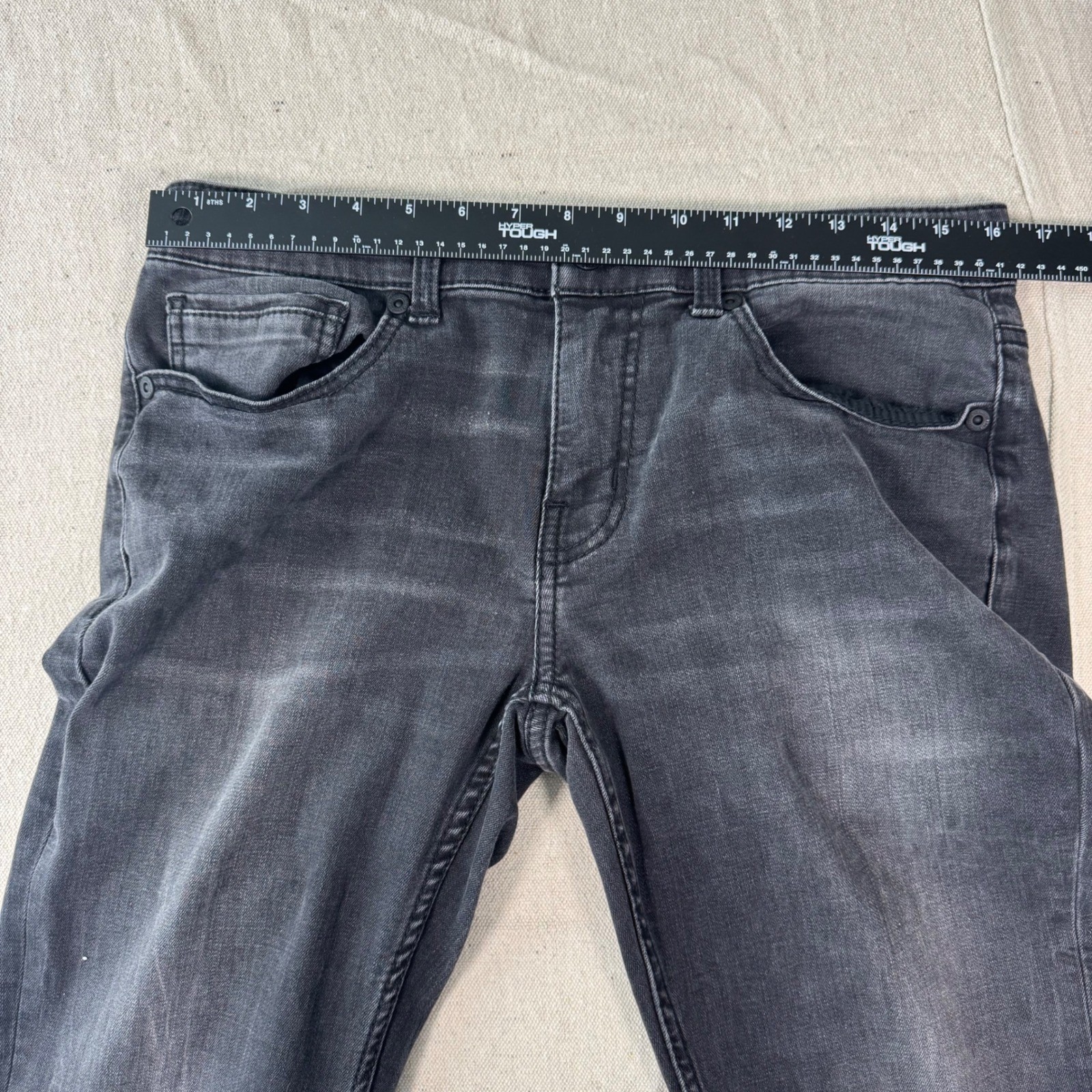 BKE Aiden Jeans Mens 32×34 Black Straight Leg Stretch GBS21204