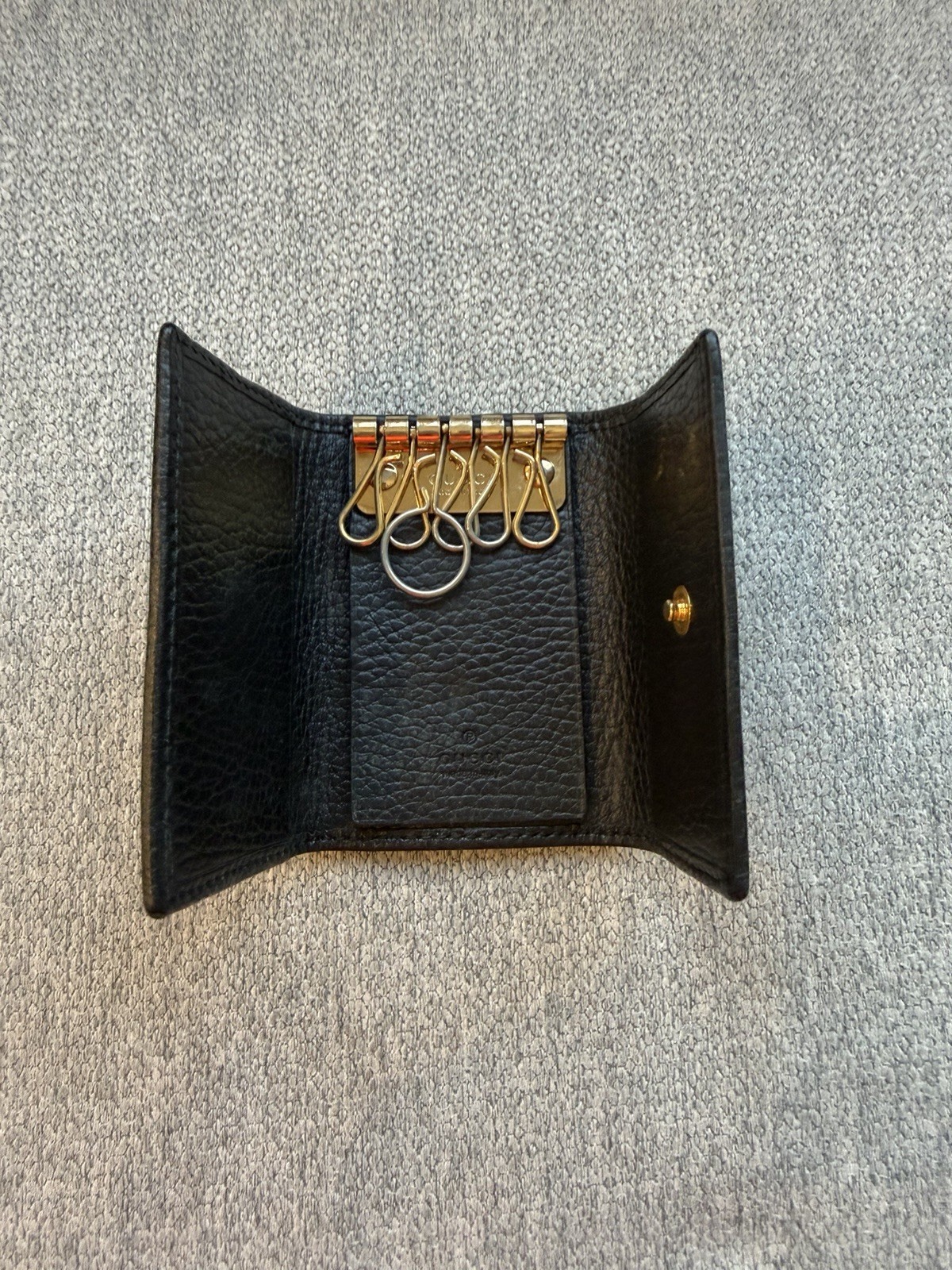 Gucci Marmont GG Logo Key Case Holder with Key Ring, Unisex