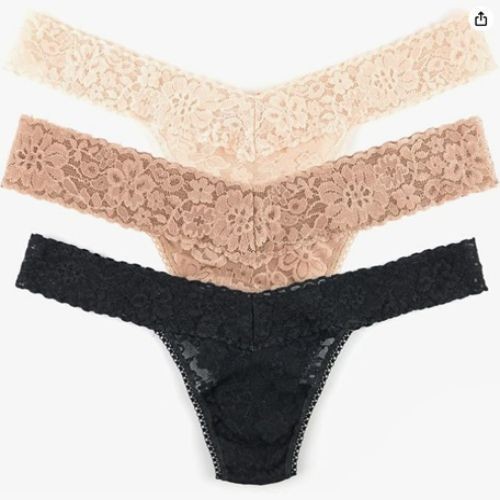 hanky panky – Daily Lace Low Rise Thongs Women | 3 pack | Comfortable Seamless