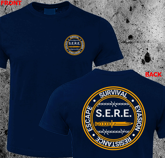 NEW SERE Survival Evasion Resistance Escape Army Navy Special T-SHIRT HQ PRINT