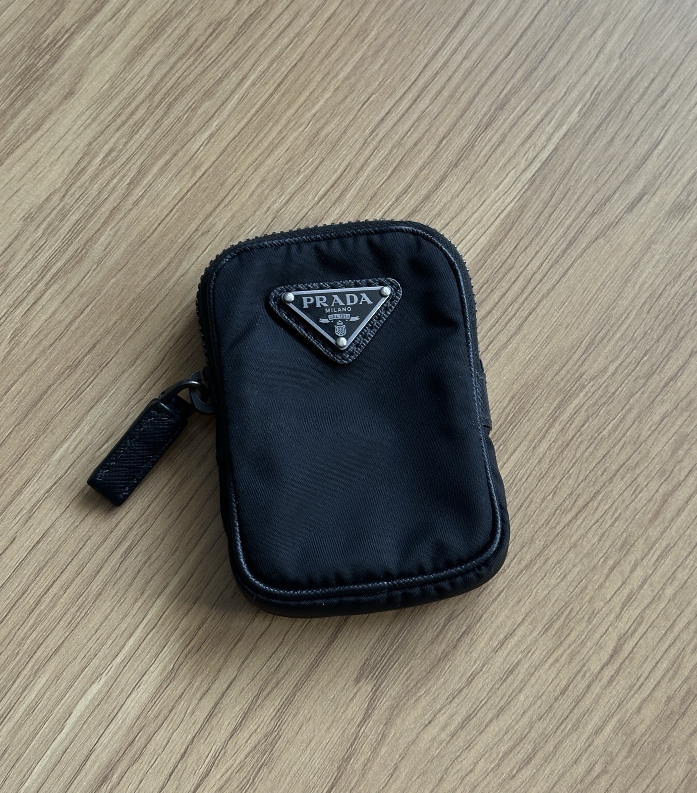 Rare! Prada Re-Edition 2005 Replacement Pouch Mini Wallet Triangular Logo