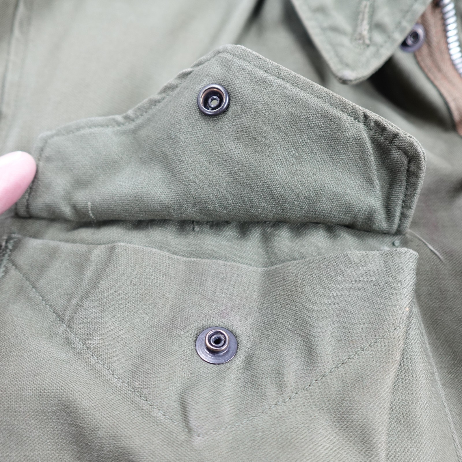 US Army Field Jacket Mens Small OG-107 M-1951 Cotton Korean War 1950s Vintage