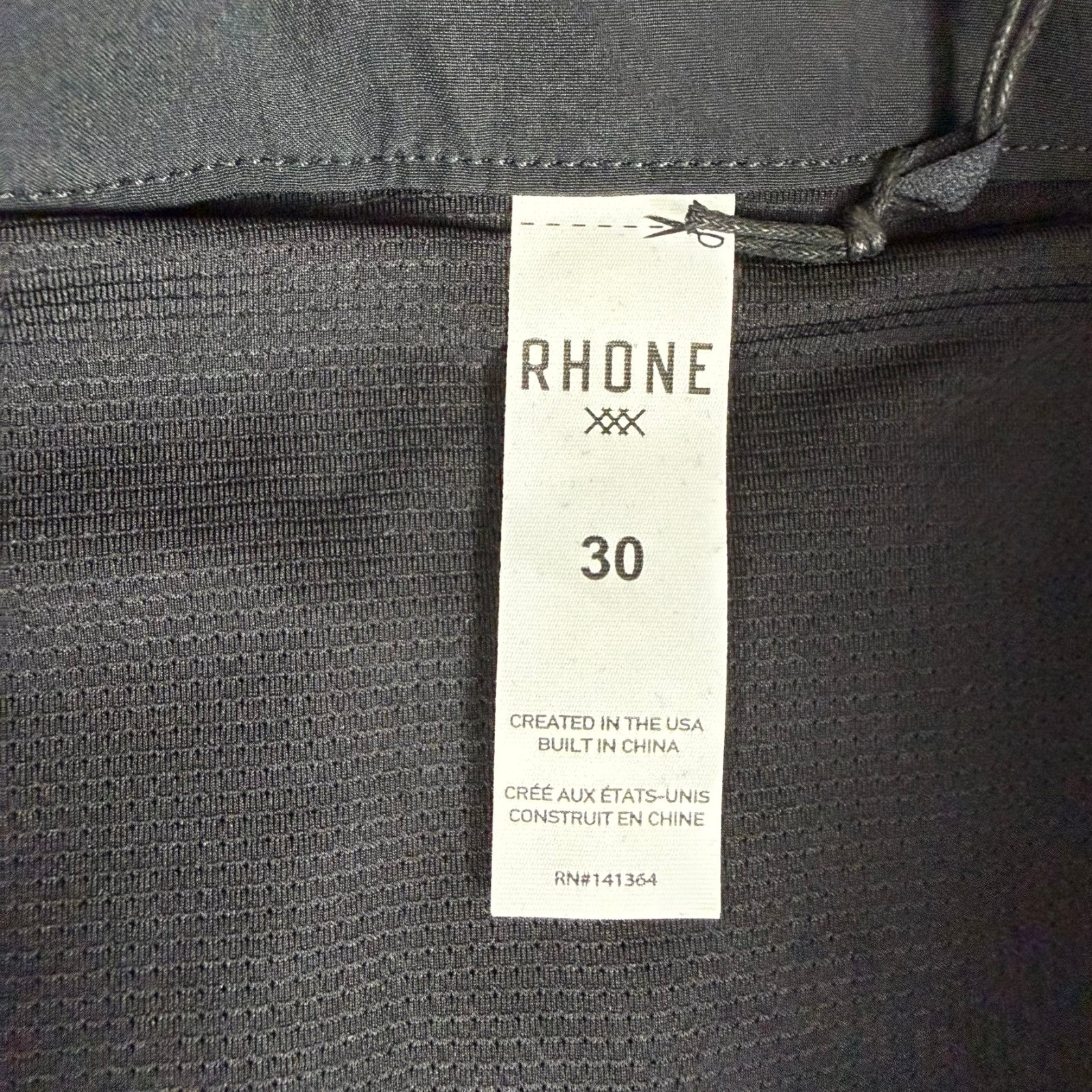 Rhone Point Break Board Shorts Mens 30 Smoked Pearl Stretch Lined $104 New NWT