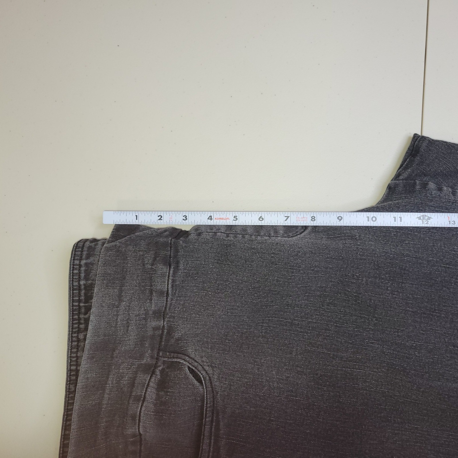 Alfred Dunner Pull On Pants Size 22W Gray Stretch Crop Pockets Denim Jeans