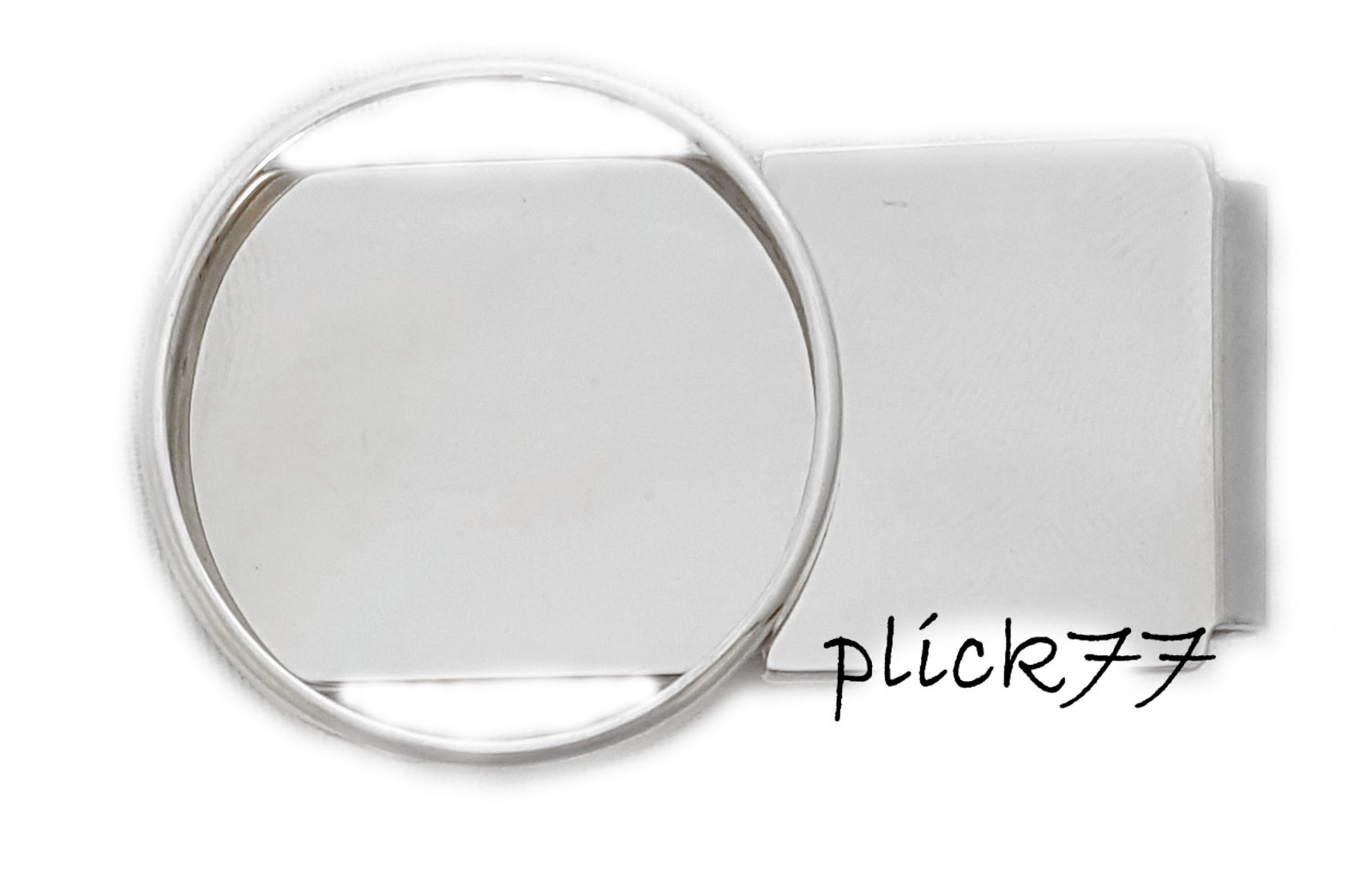 Half Dollar Hinged Back Money Clip