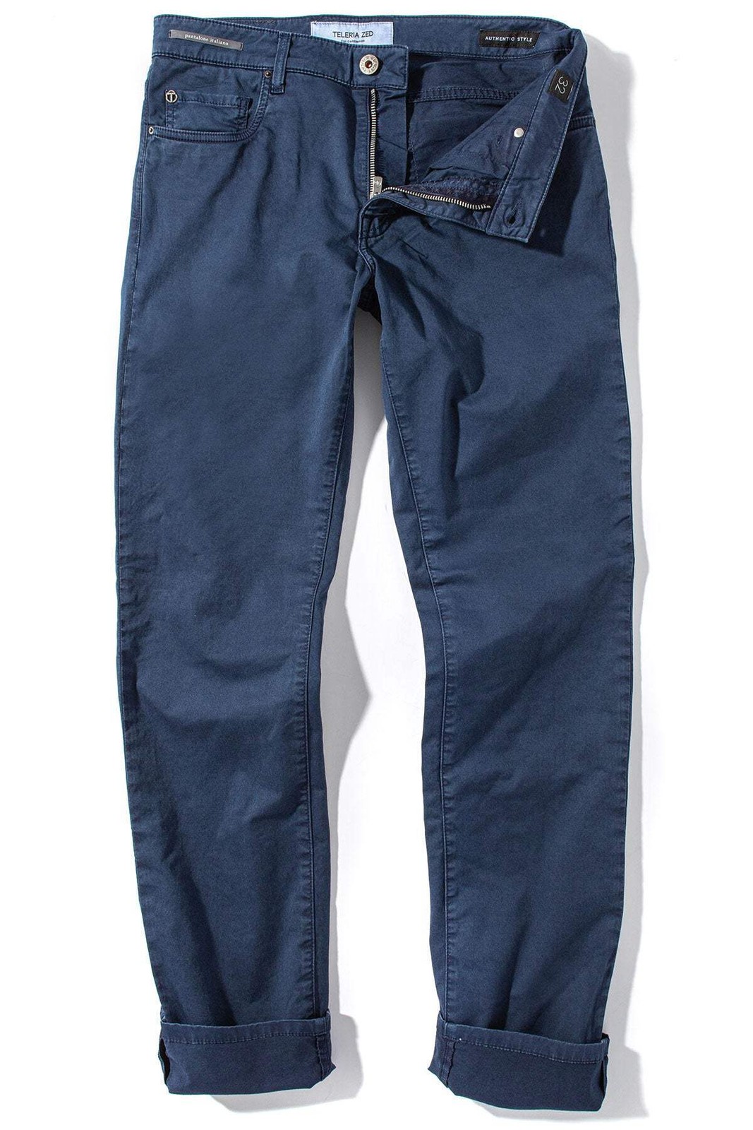 Summit 5-Pocket Cotton Twill In Blue Cina