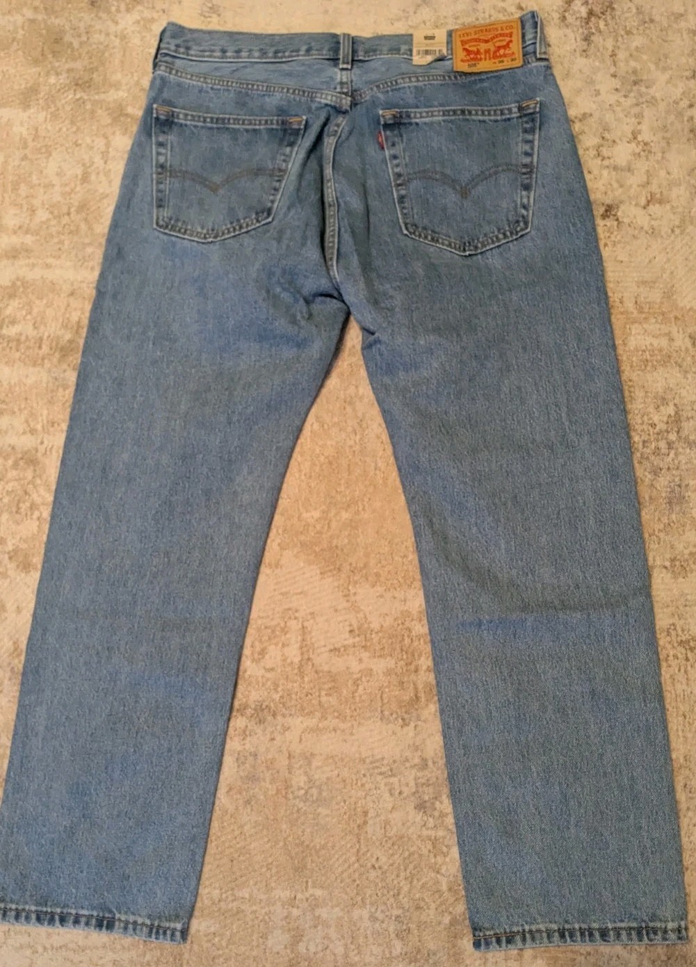 Levis 505 Regular Fit Denim Jeans Size 36W 30L 34 x 32 Stonewashed Blue NEW $69