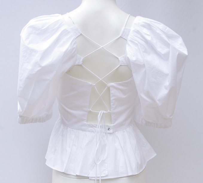 ULLA JOHNSON Women’s Carlotta Blouse In White Blanc