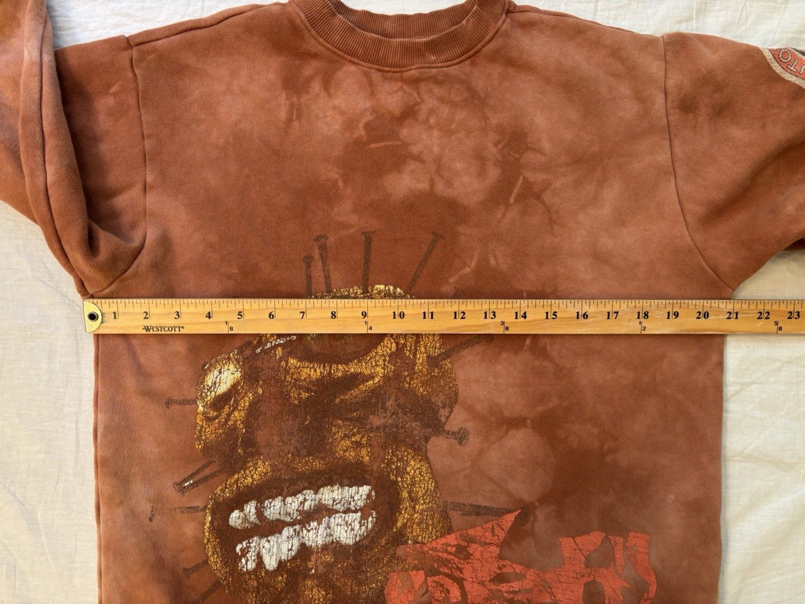 Travis Scott Utopia Circus Maximus Washed Merch Sweatshirt 2023 Size Small