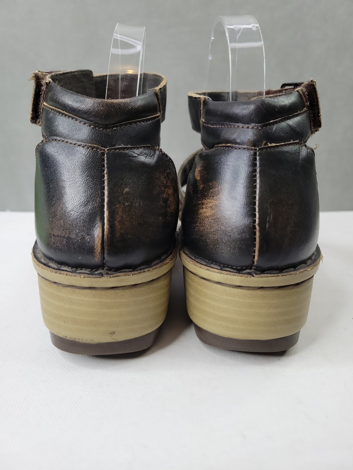 Naot Begonia Gladiator Brown Leather Ankle Strap Comfort Sandals EU 40 US 9-9.5