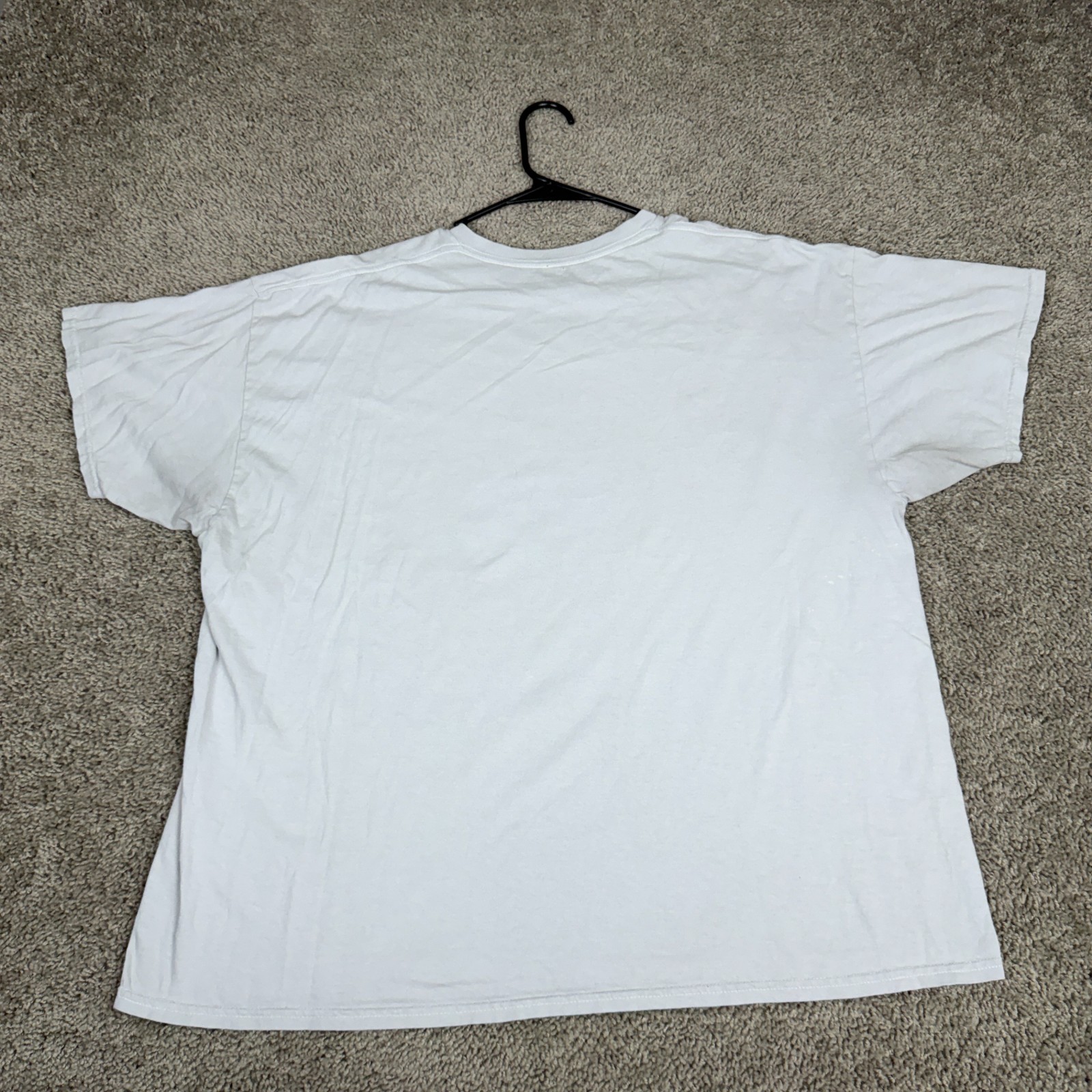 ACDC Shirt Mens Extra Large White Highway To Hell Angus Young Short Sleeve