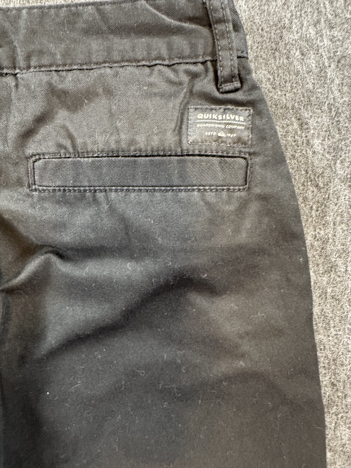 Quicksilver Men’s Black Pants Size 26 Straight Fit