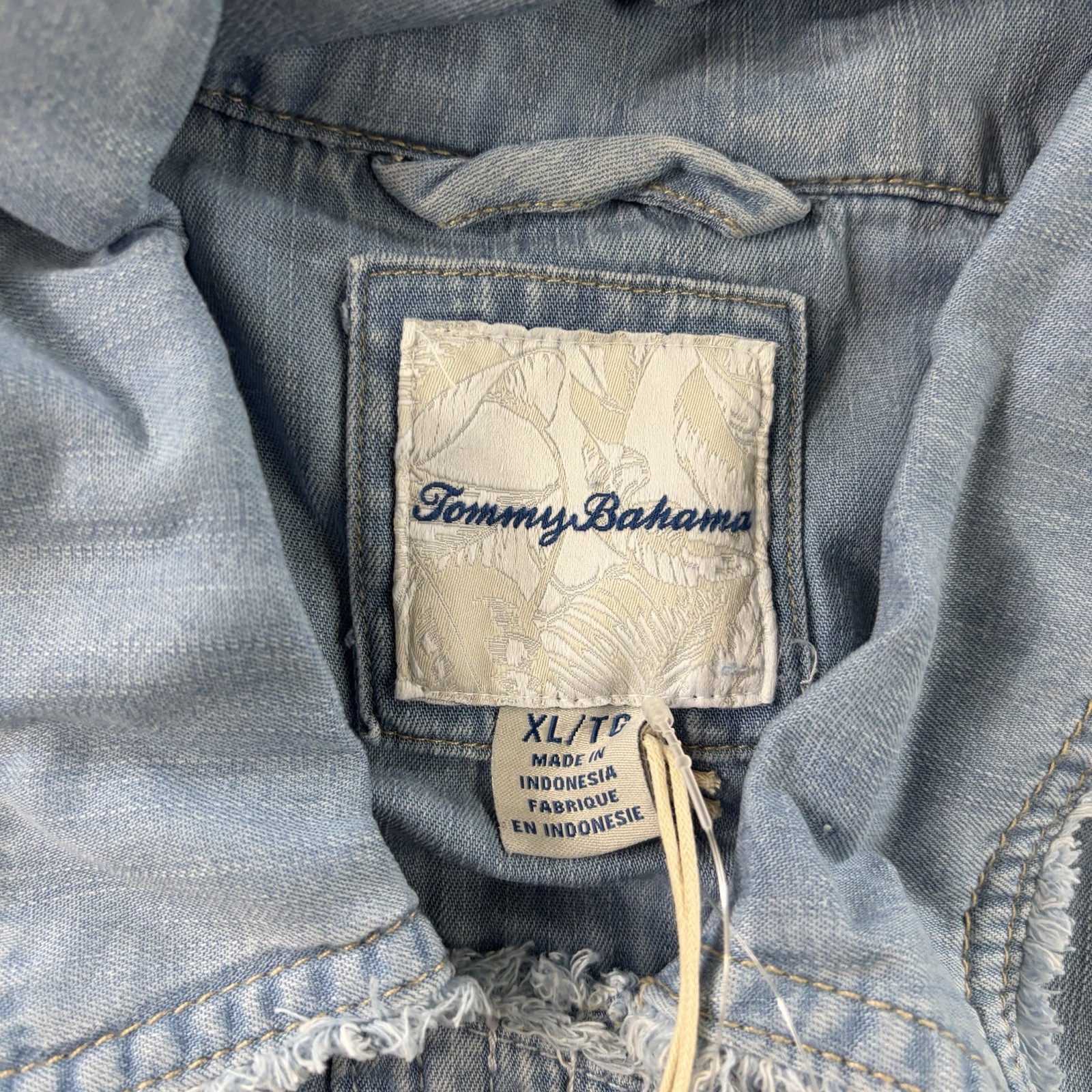 Tommy Bahama Chambray O’Lei Linen-Blend Utility Jacket Sz XL NWT