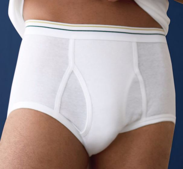 Stafford Men’s 6-pk.100% Cotton Full-Cut White Briefs